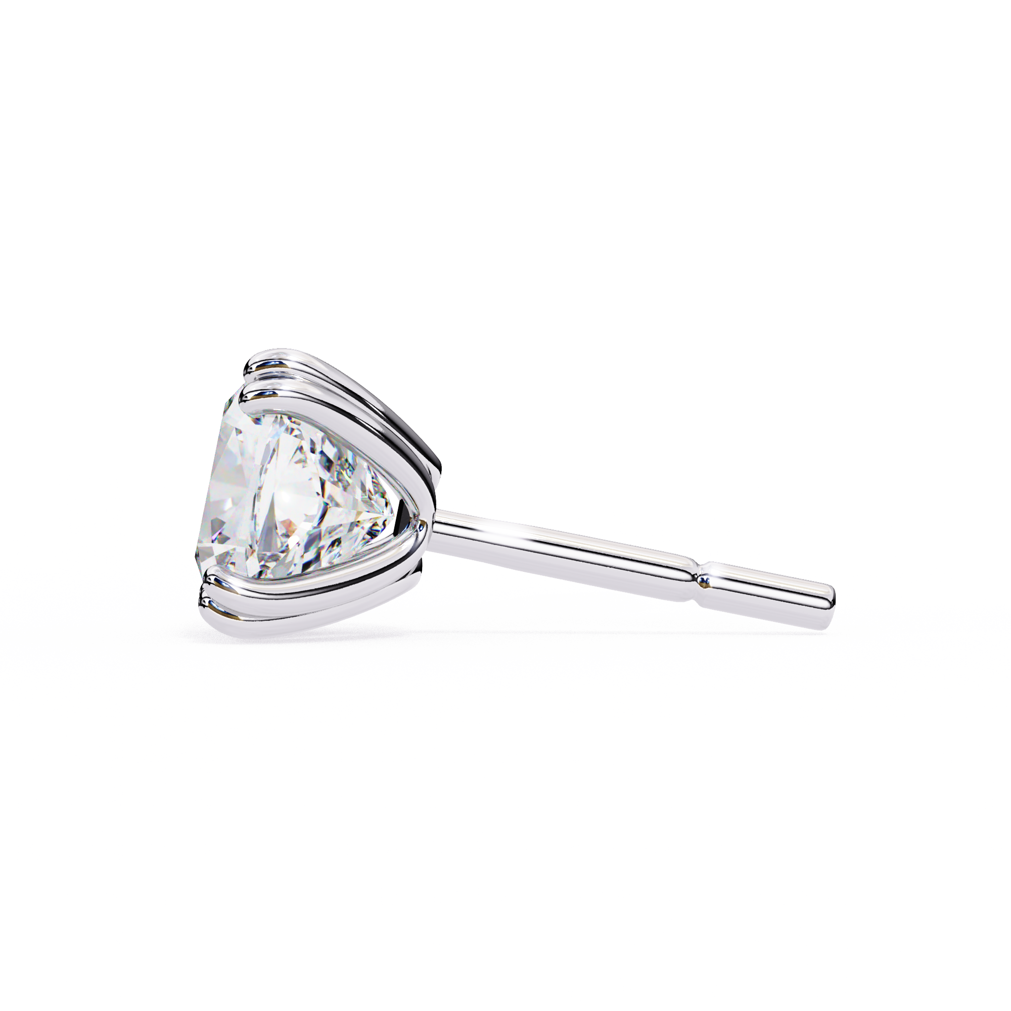 Cushion Lab Grown Diamond Stud Earrings