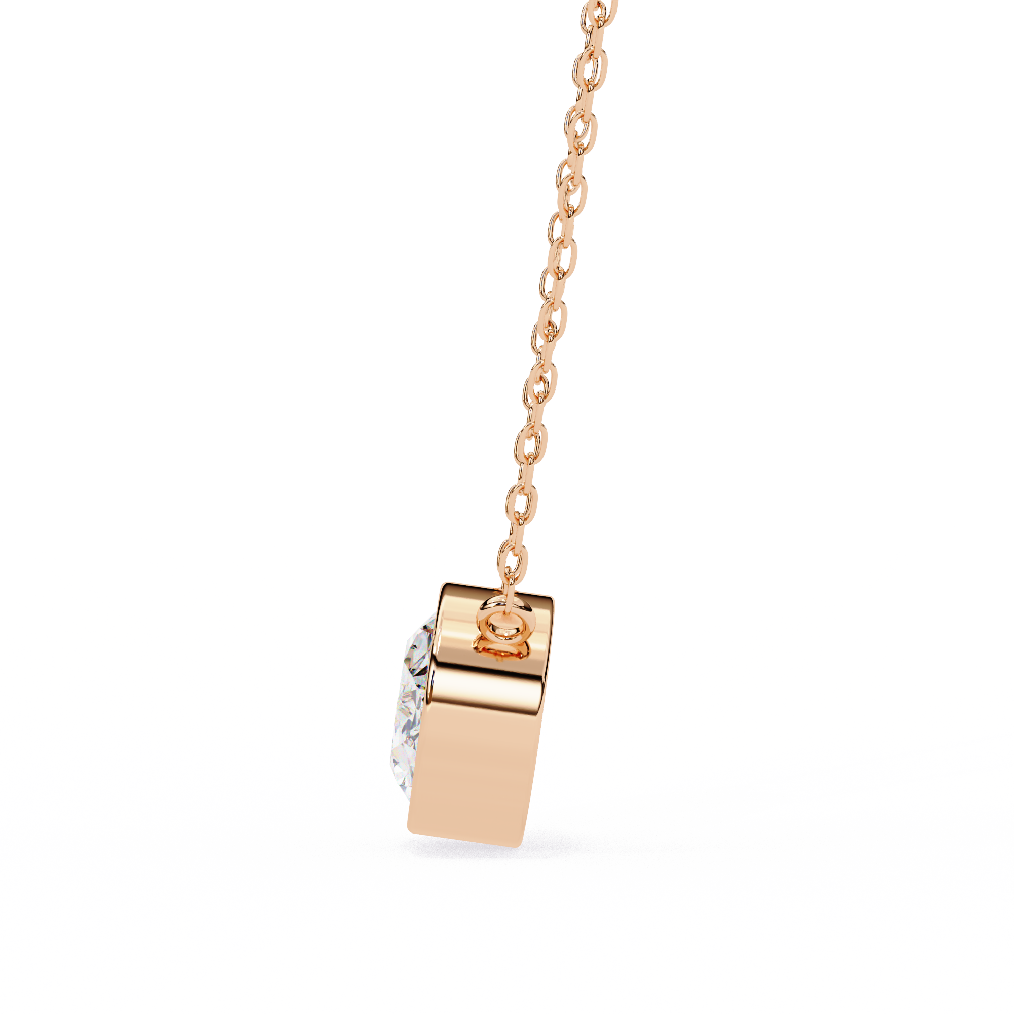 Oval Solitaire Pendant