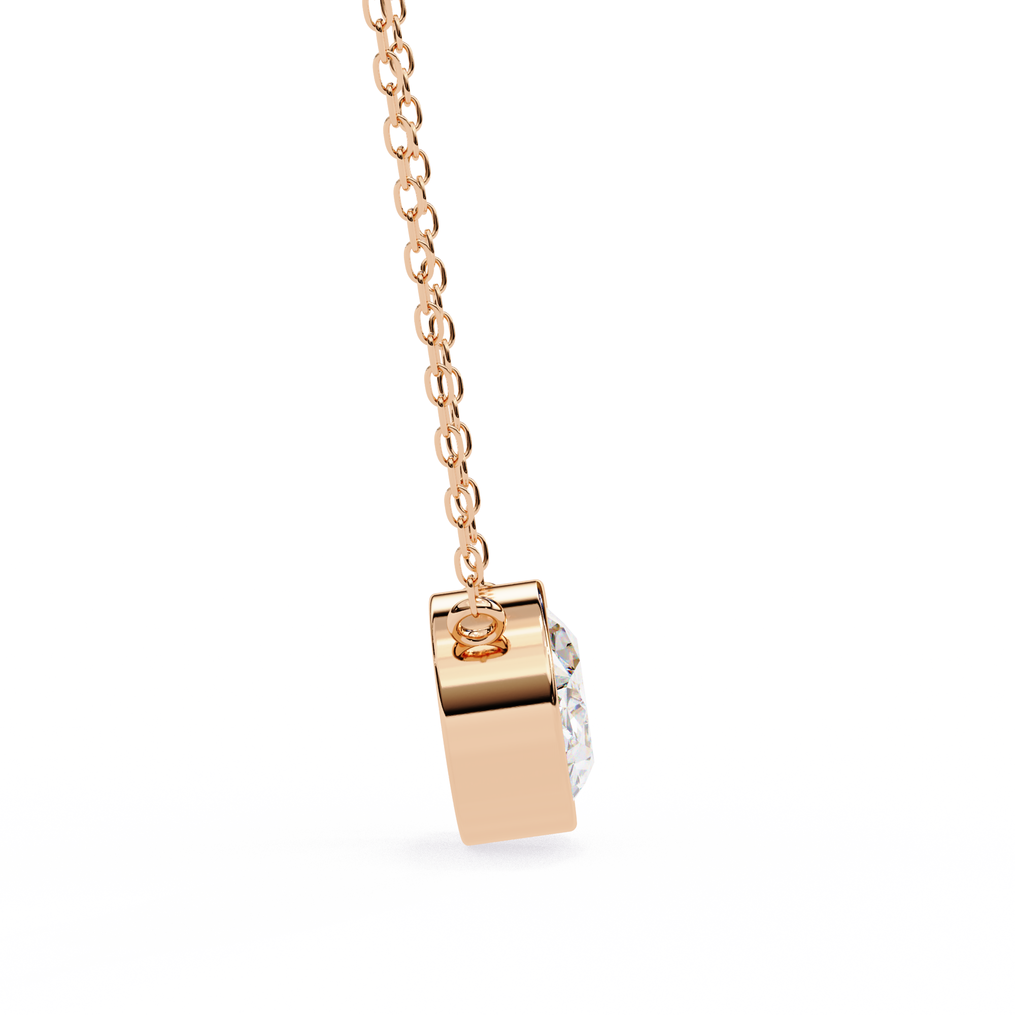 Oval Solitaire Pendant
