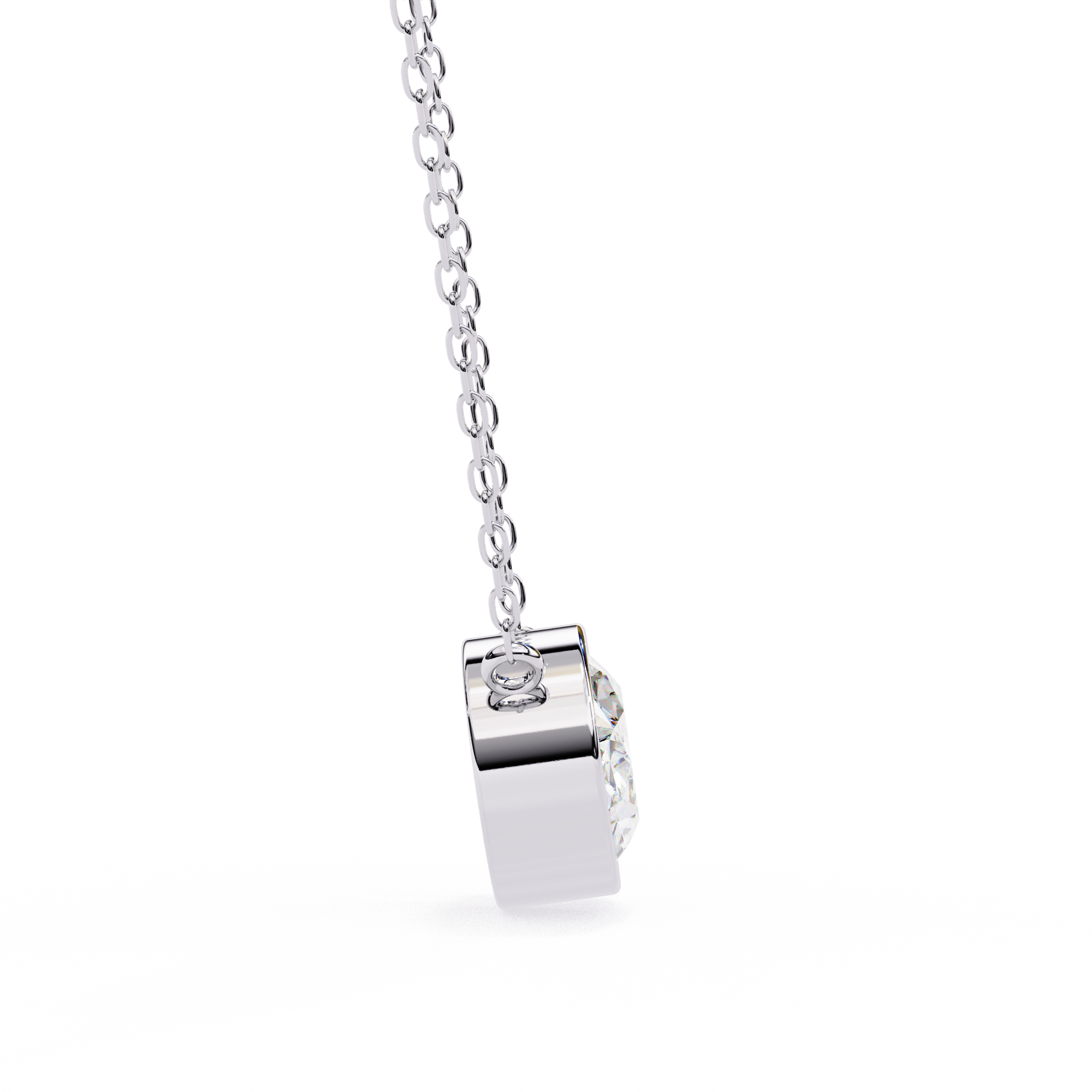 Oval Solitaire Pendant