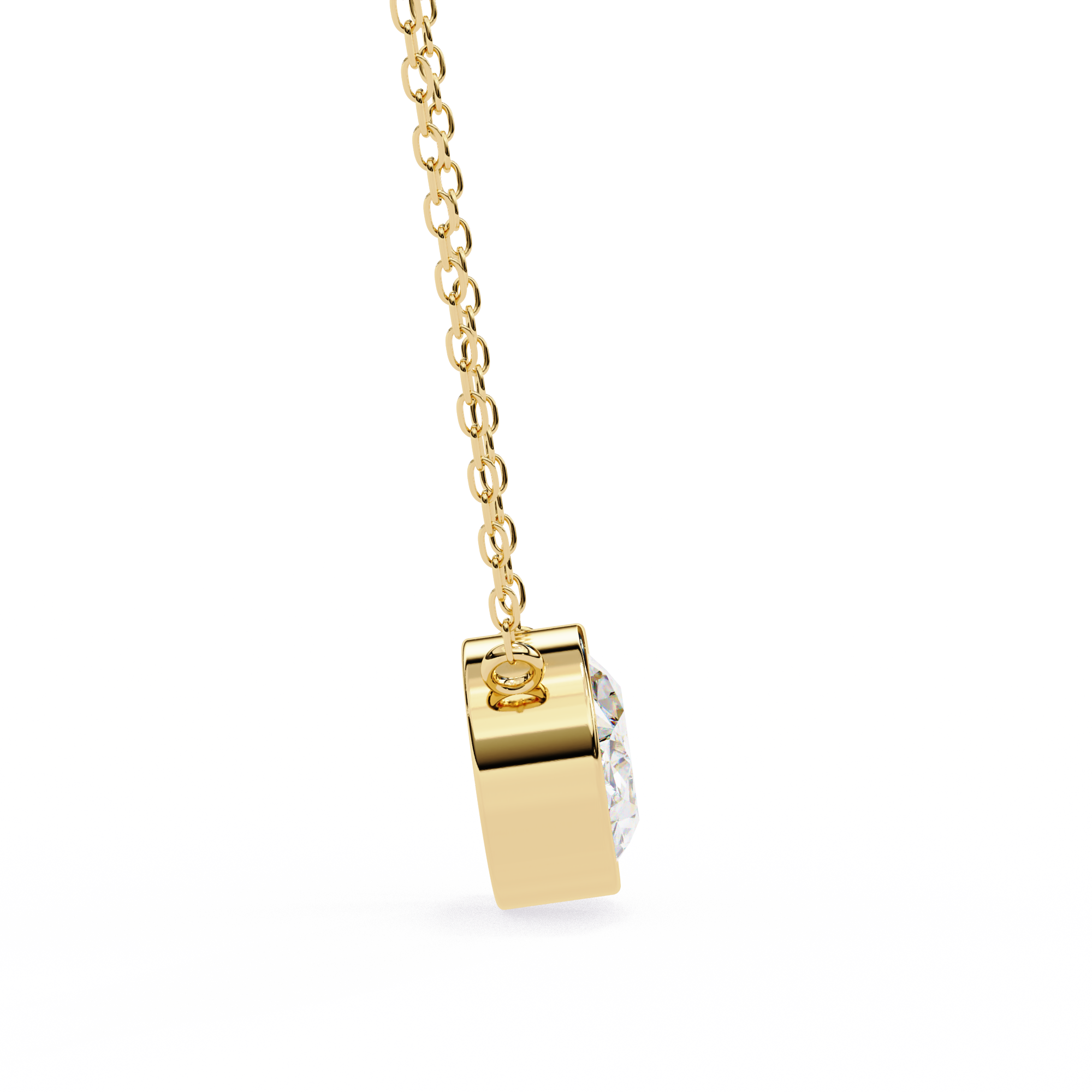 Oval Solitaire Pendant