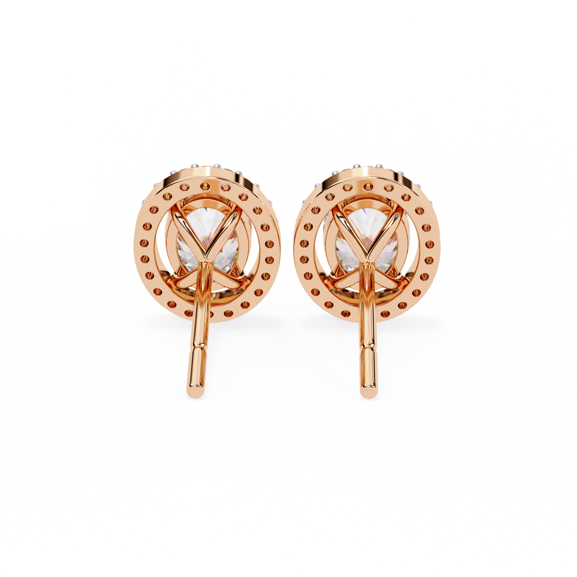 Oval Halo Lab Grown Diamond Pendant