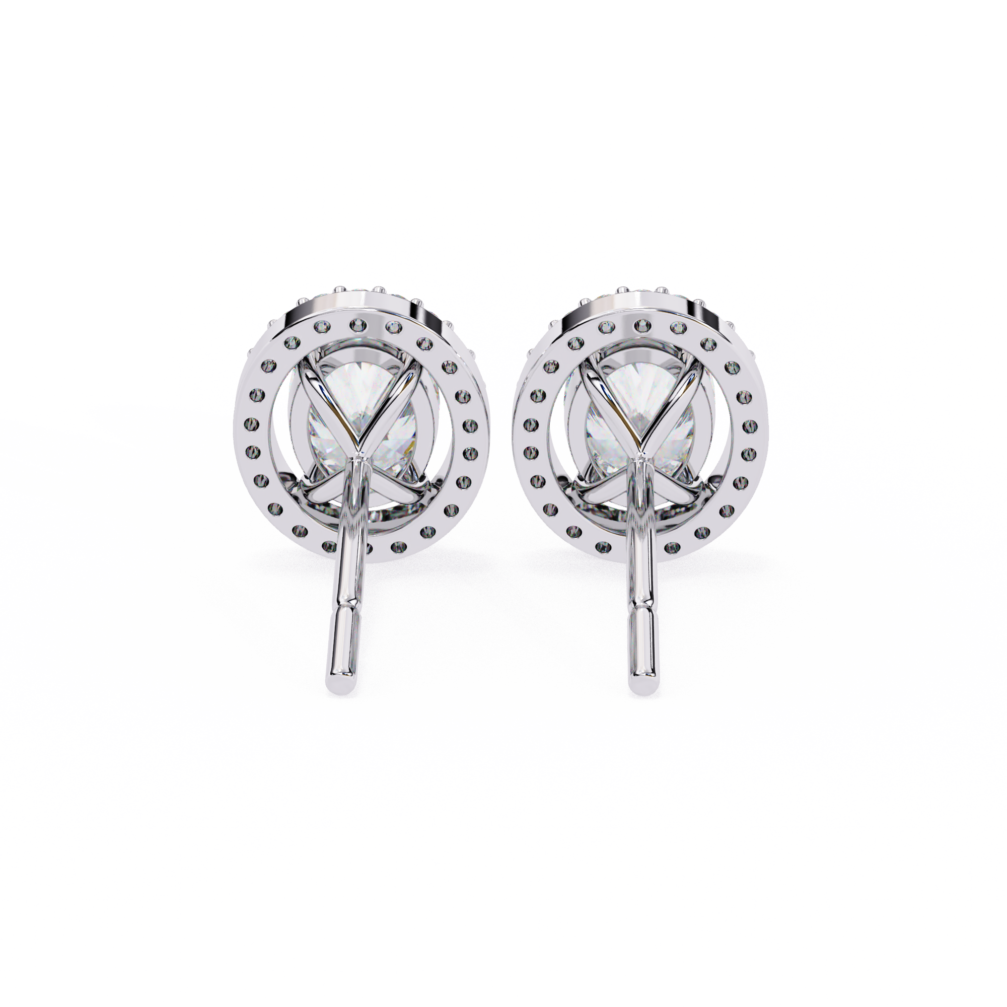Oval Halo Lab Grown Diamond Pendant