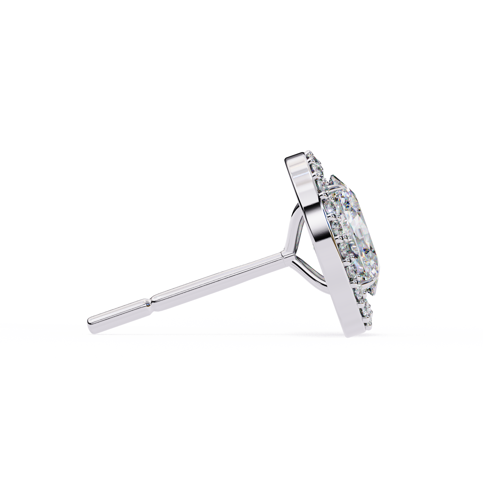 Oval Halo Lab Grown Diamond Pendant