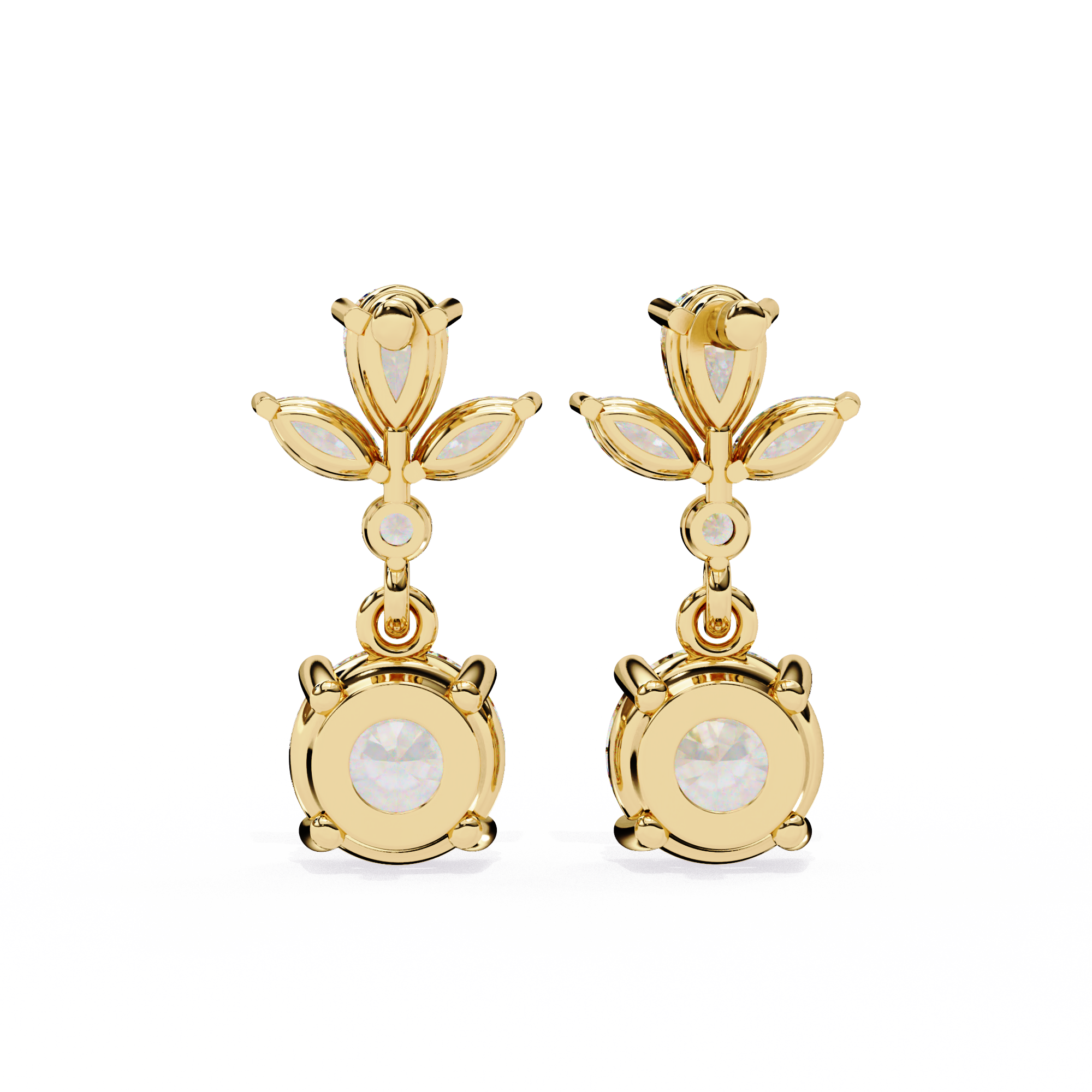 Double Drop Lab Grown Diamond Earrings