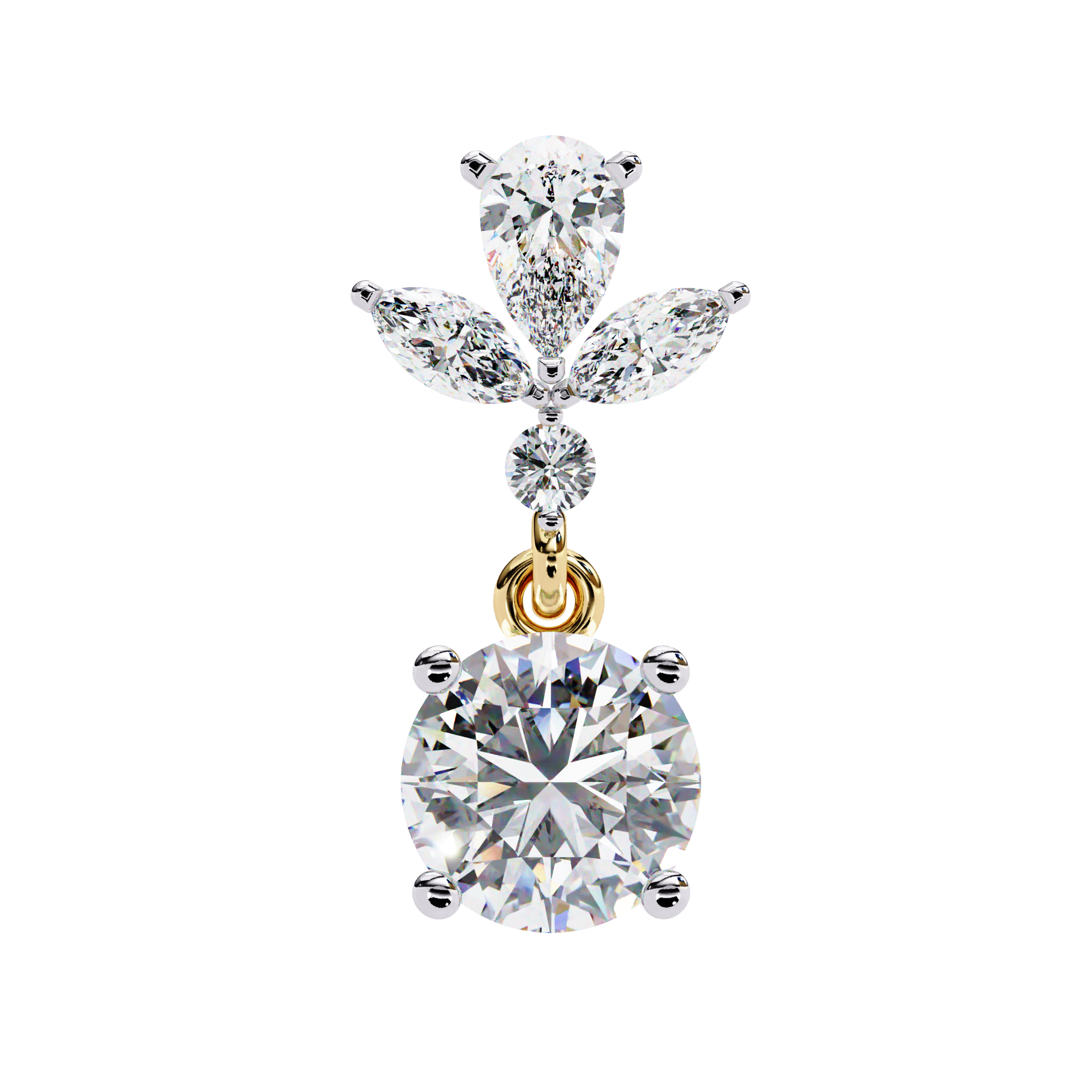 Double Drop Lab Grown Diamond Earrings