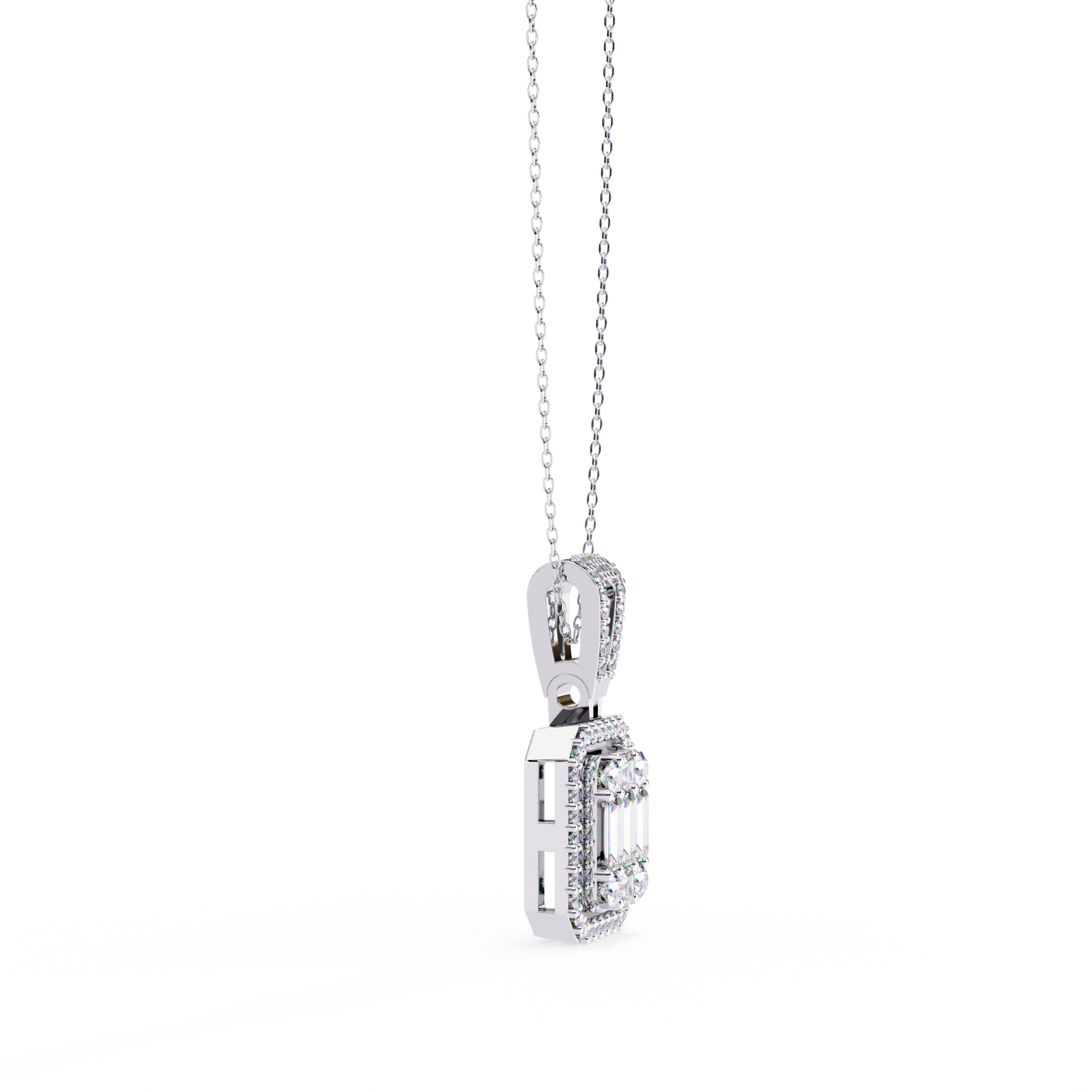 Mixed-Cut Art Pendant