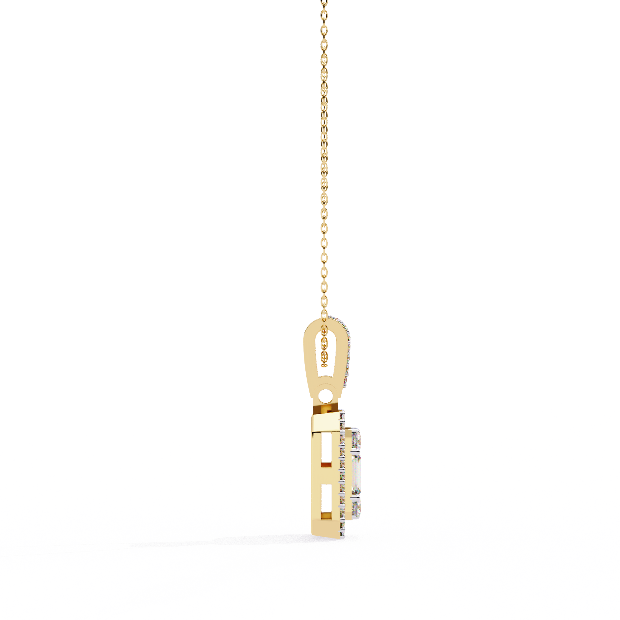 Mixed-Cut Art Pendant