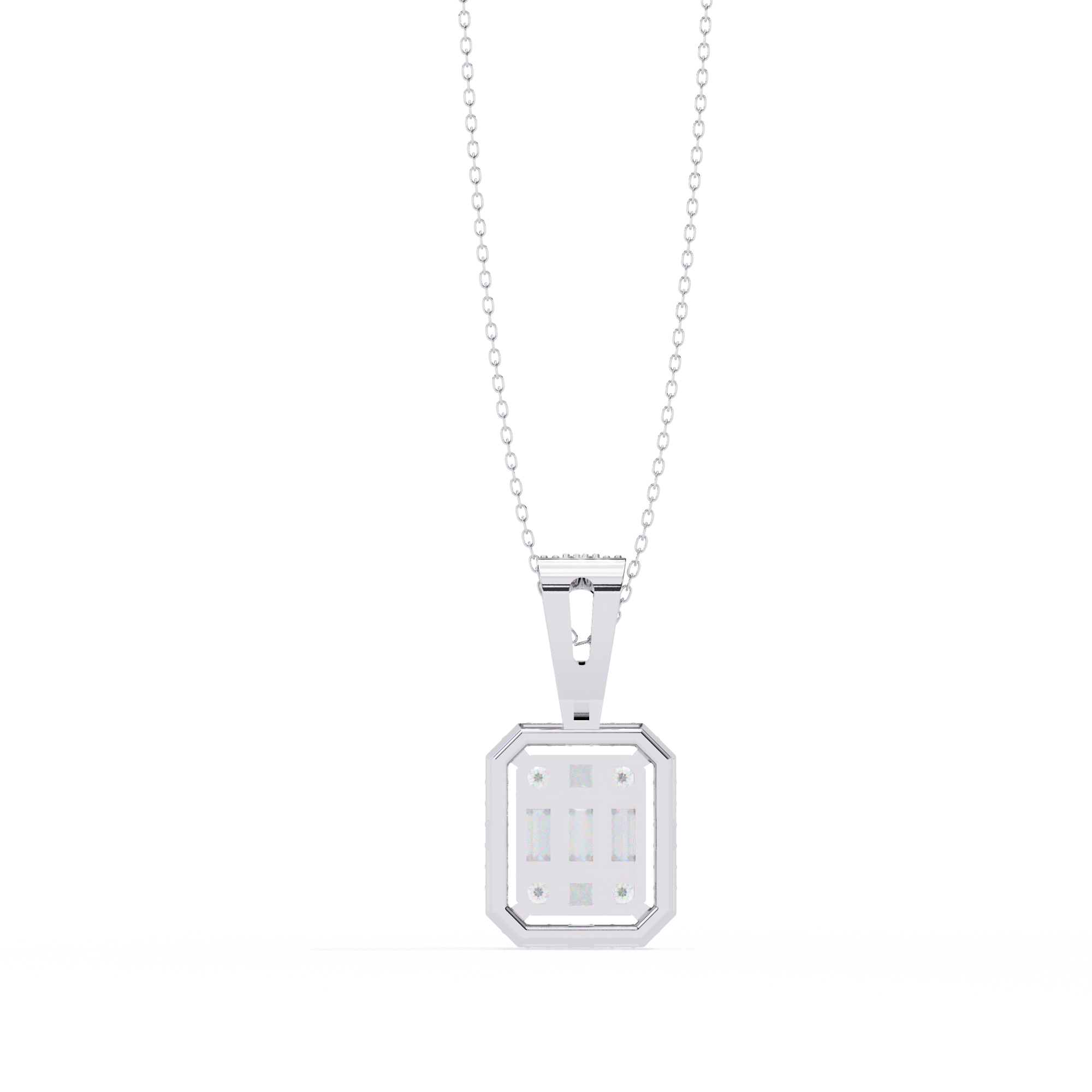 Mixed-Cut Art Pendant