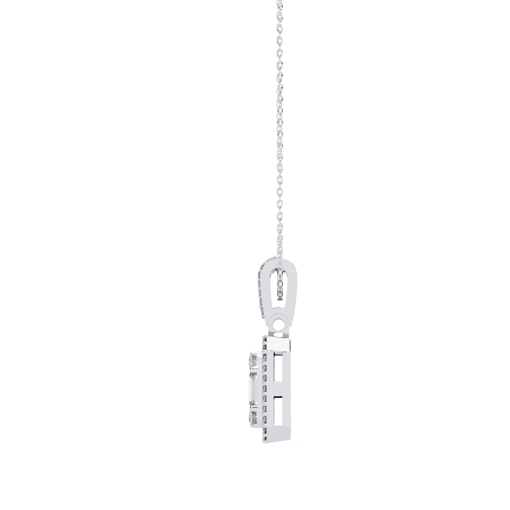 Mixed-Cut Art Pendant