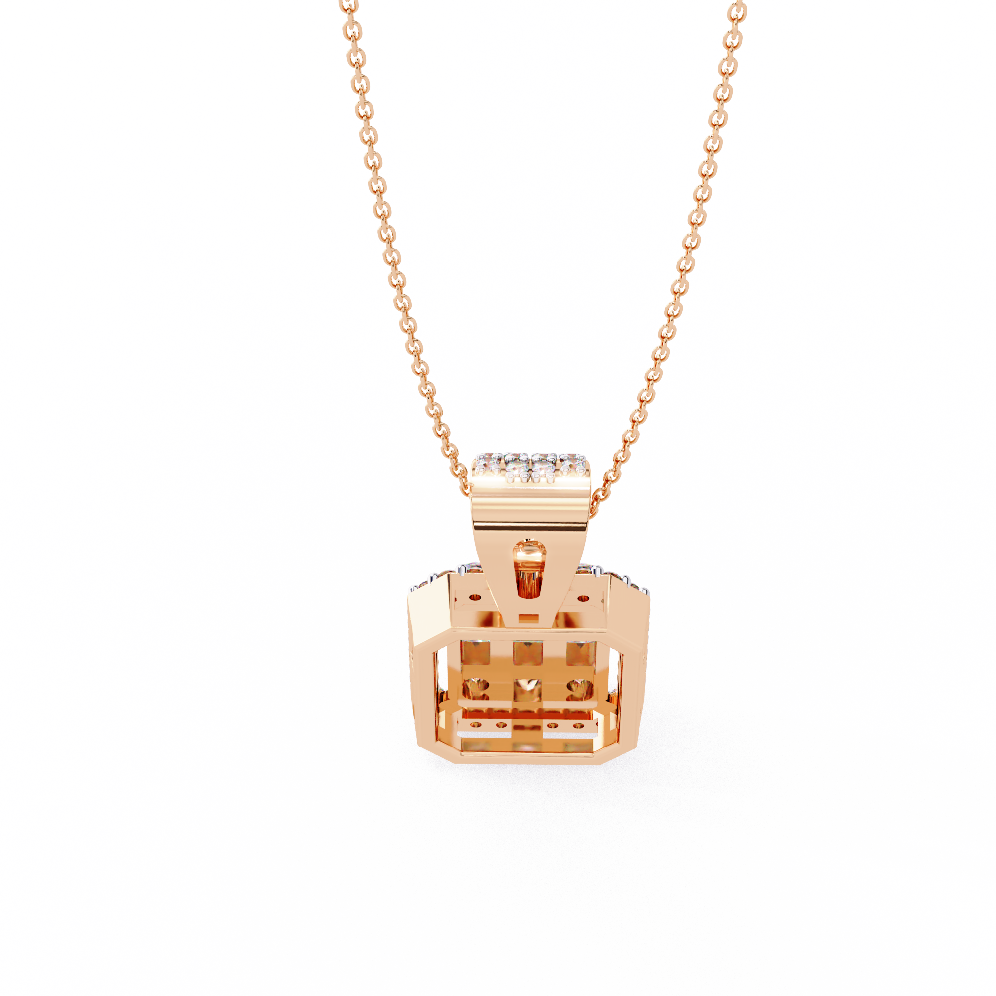 Mixed-Cut Art Pendant