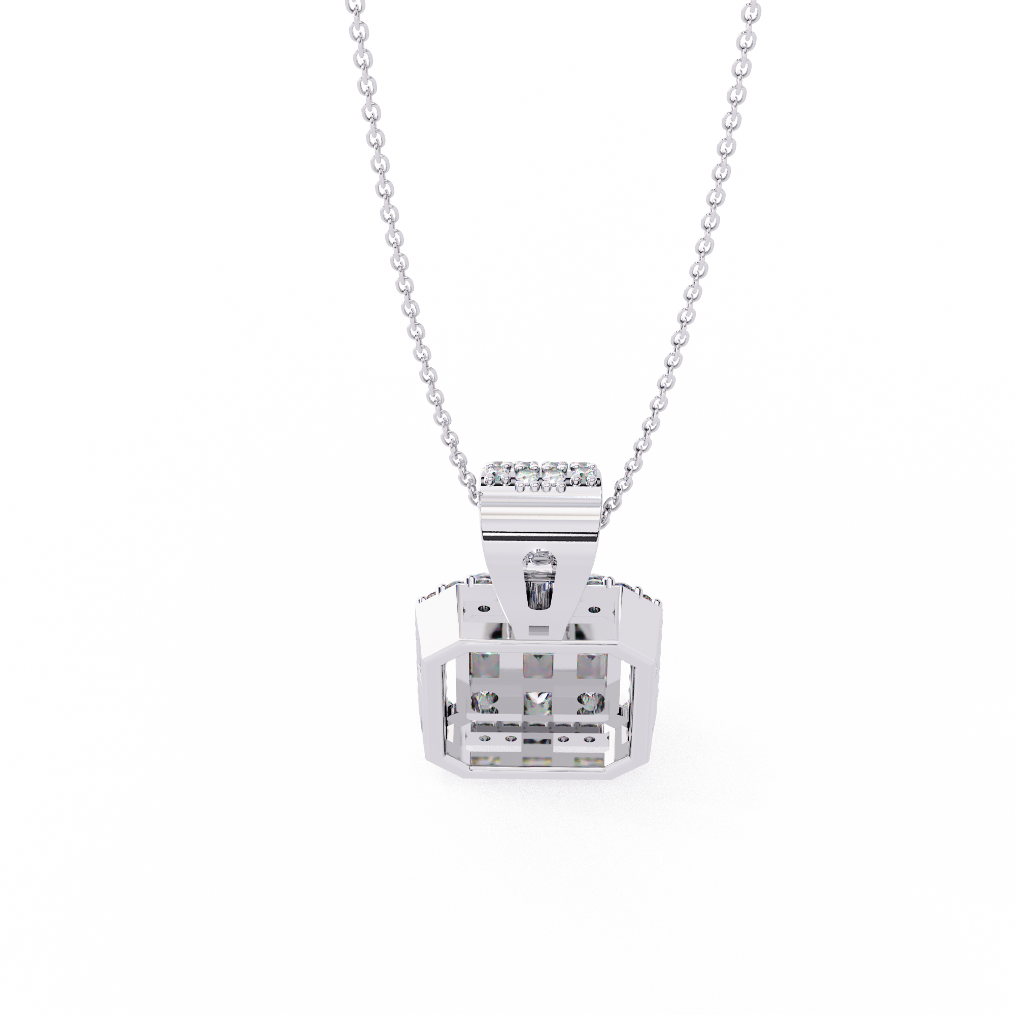 Mixed-Cut Art Pendant
