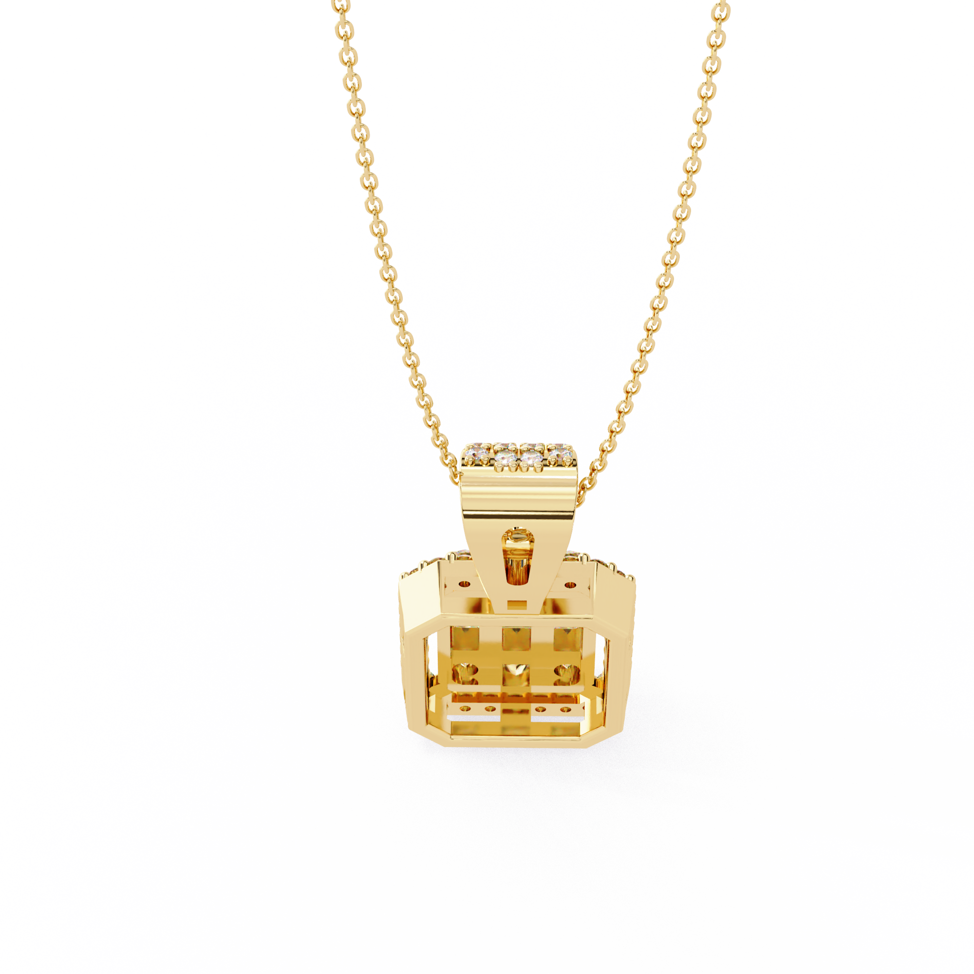 Mixed-Cut Art Pendant