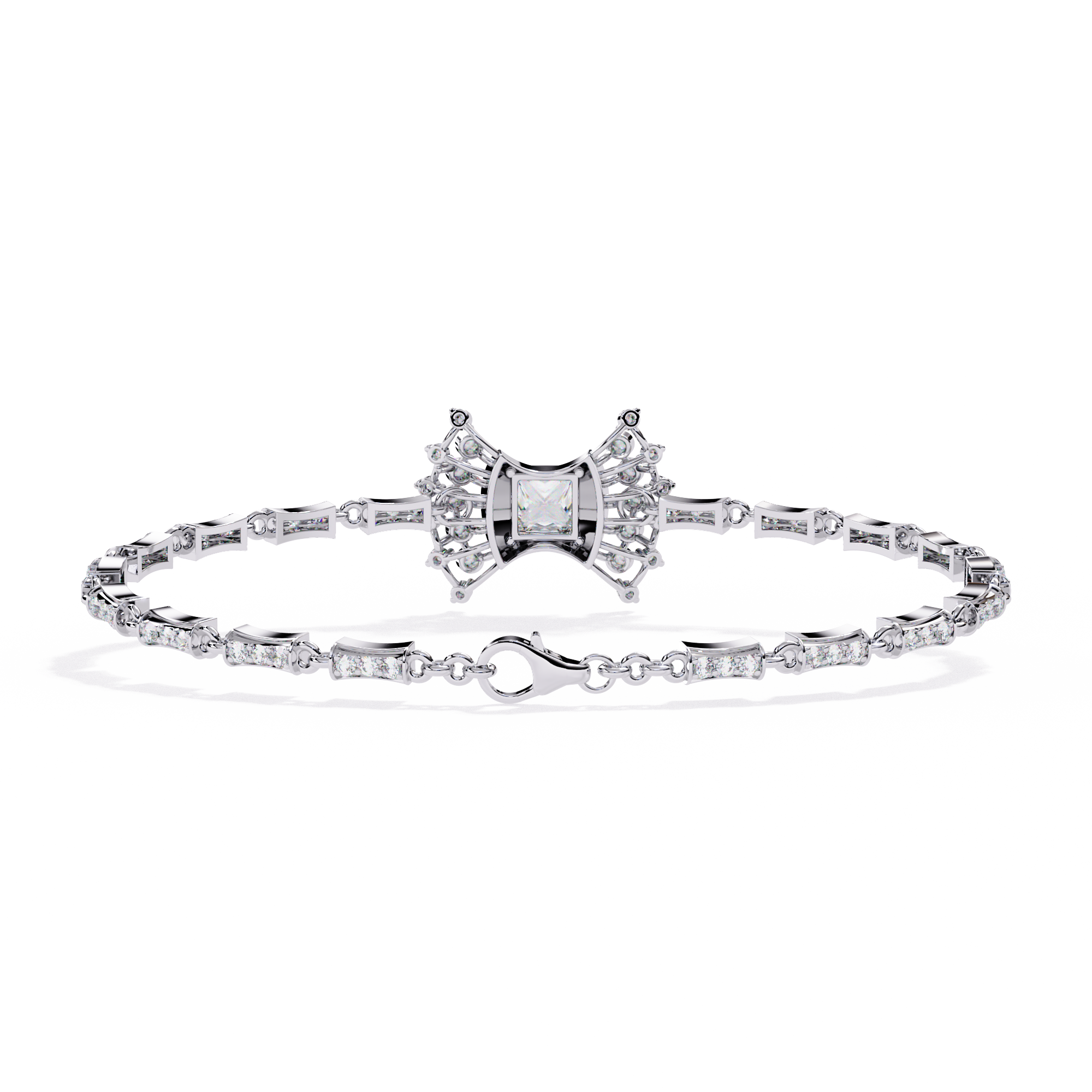 Mixed-Cut Tennis Bracelet