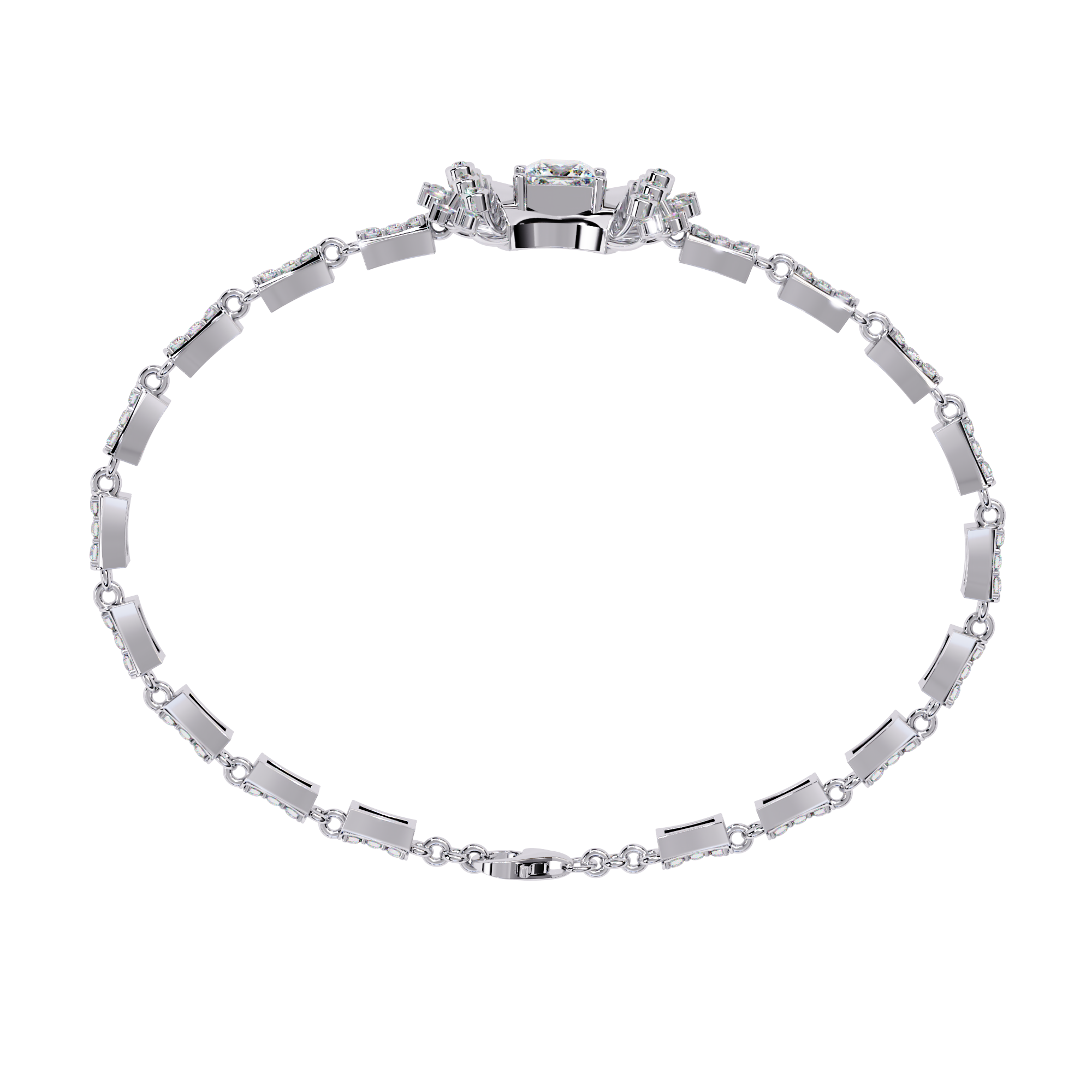 Mixed-Cut Tennis Bracelet