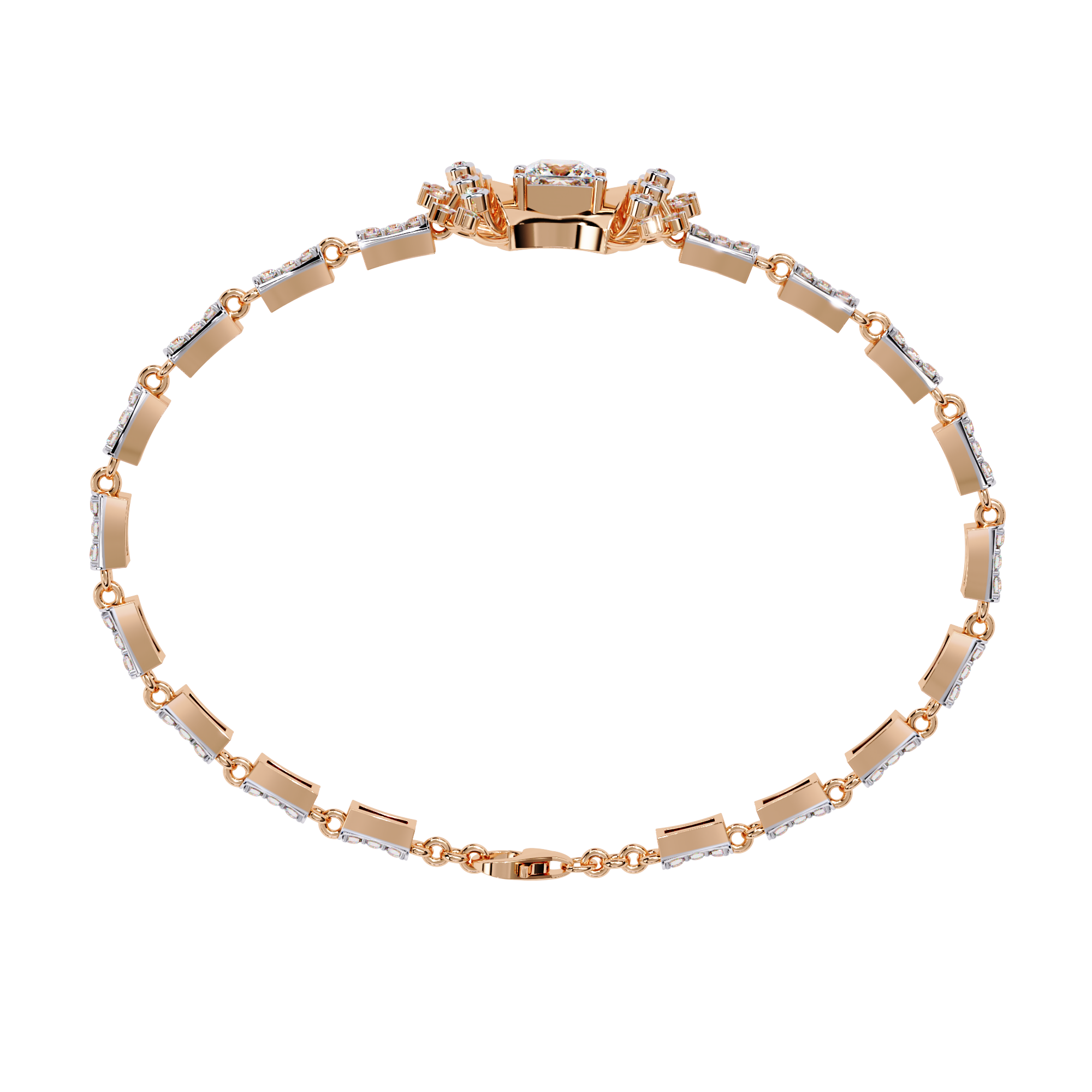 Mixed-Cut Tennis Bracelet
