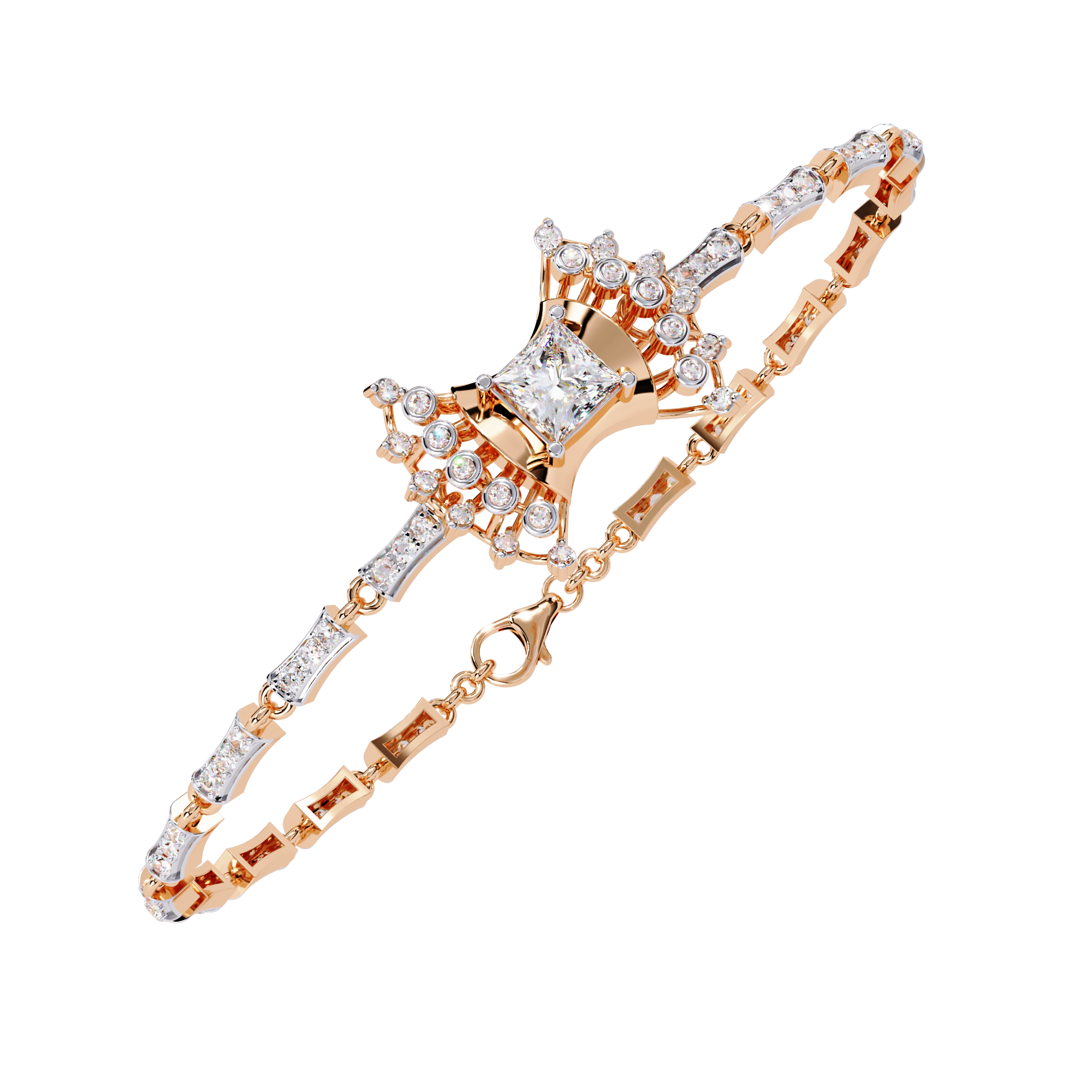 Mixed-Cut Tennis Bracelet