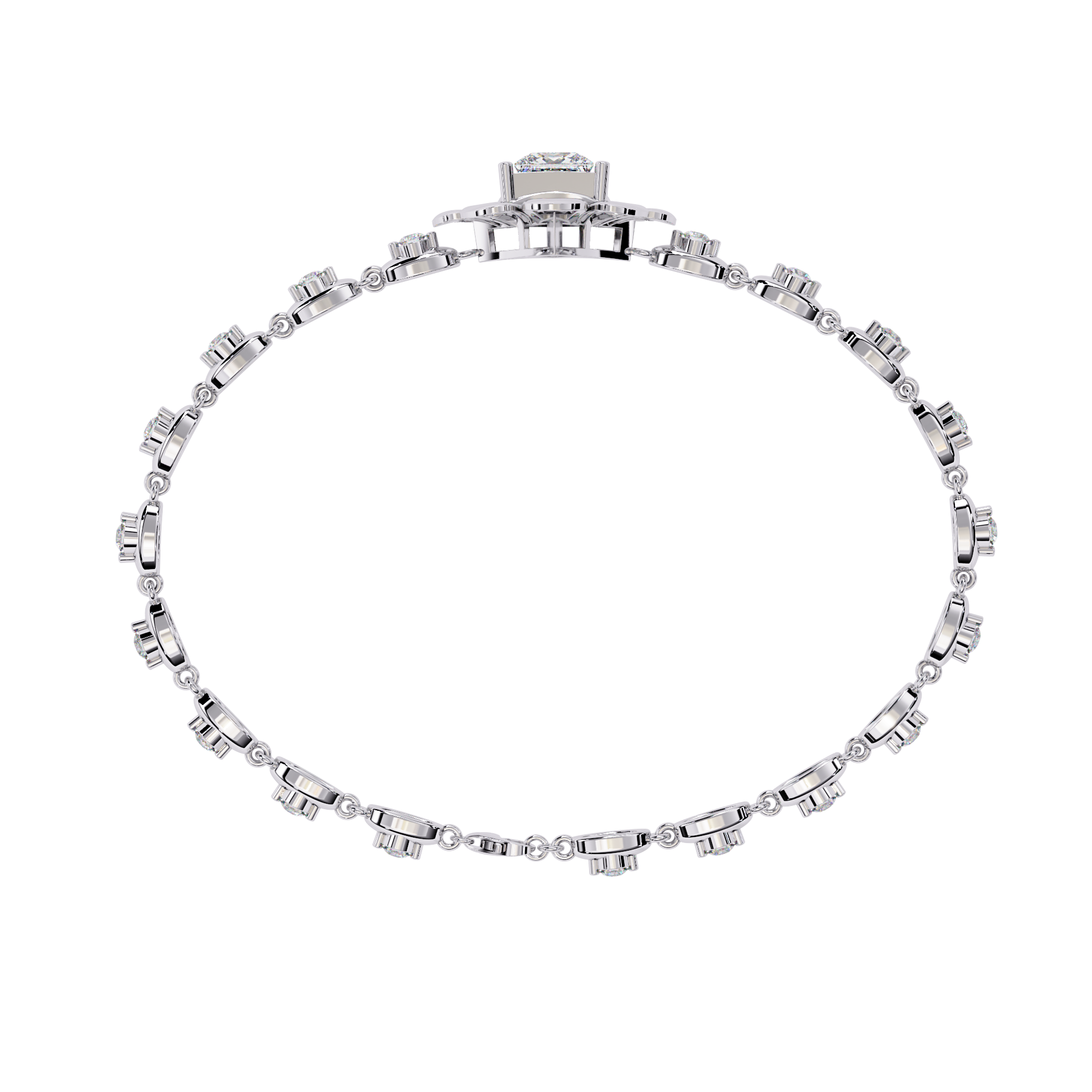 Mixed-Cut Luxury Bracelet