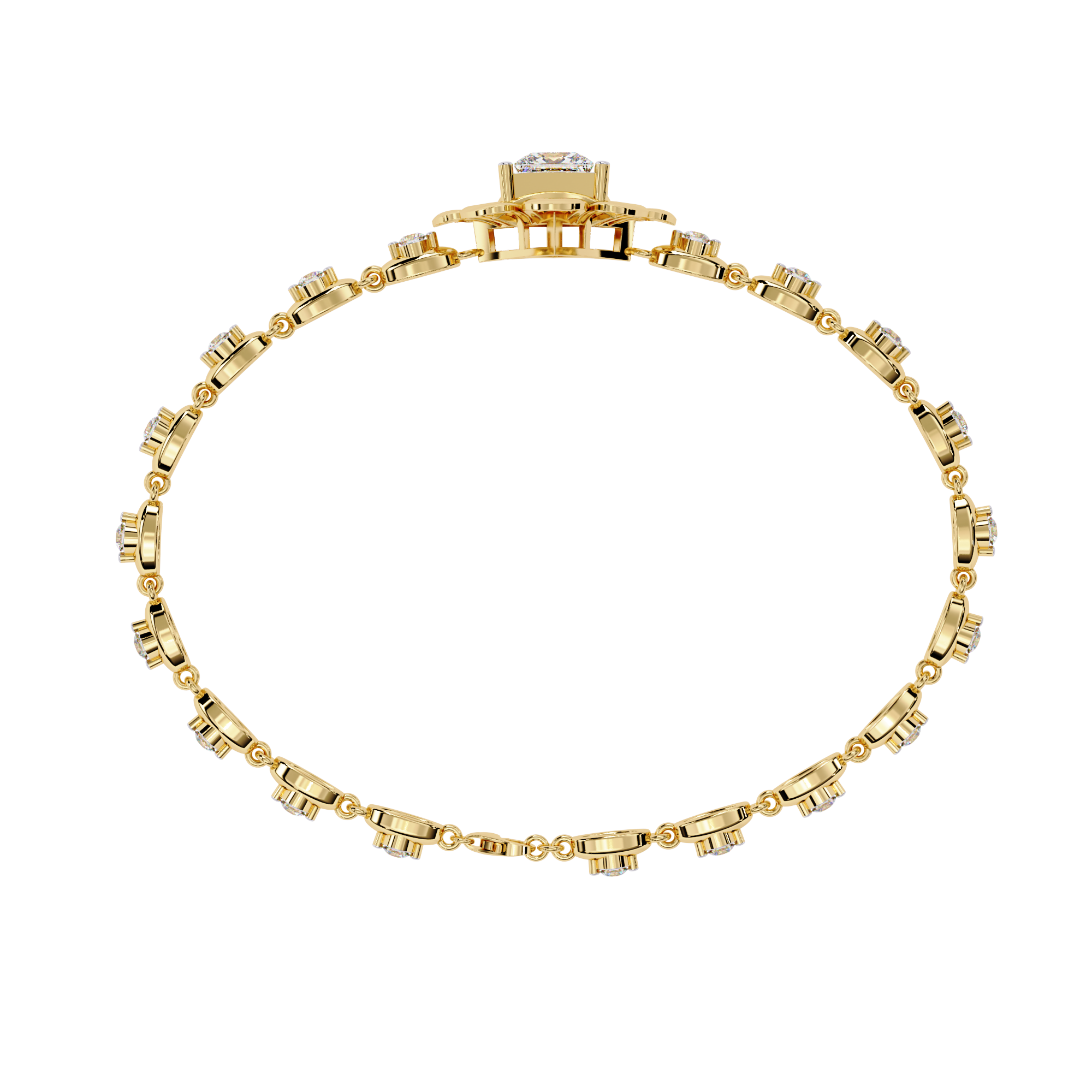 Mixed-Cut Luxury Bracelet