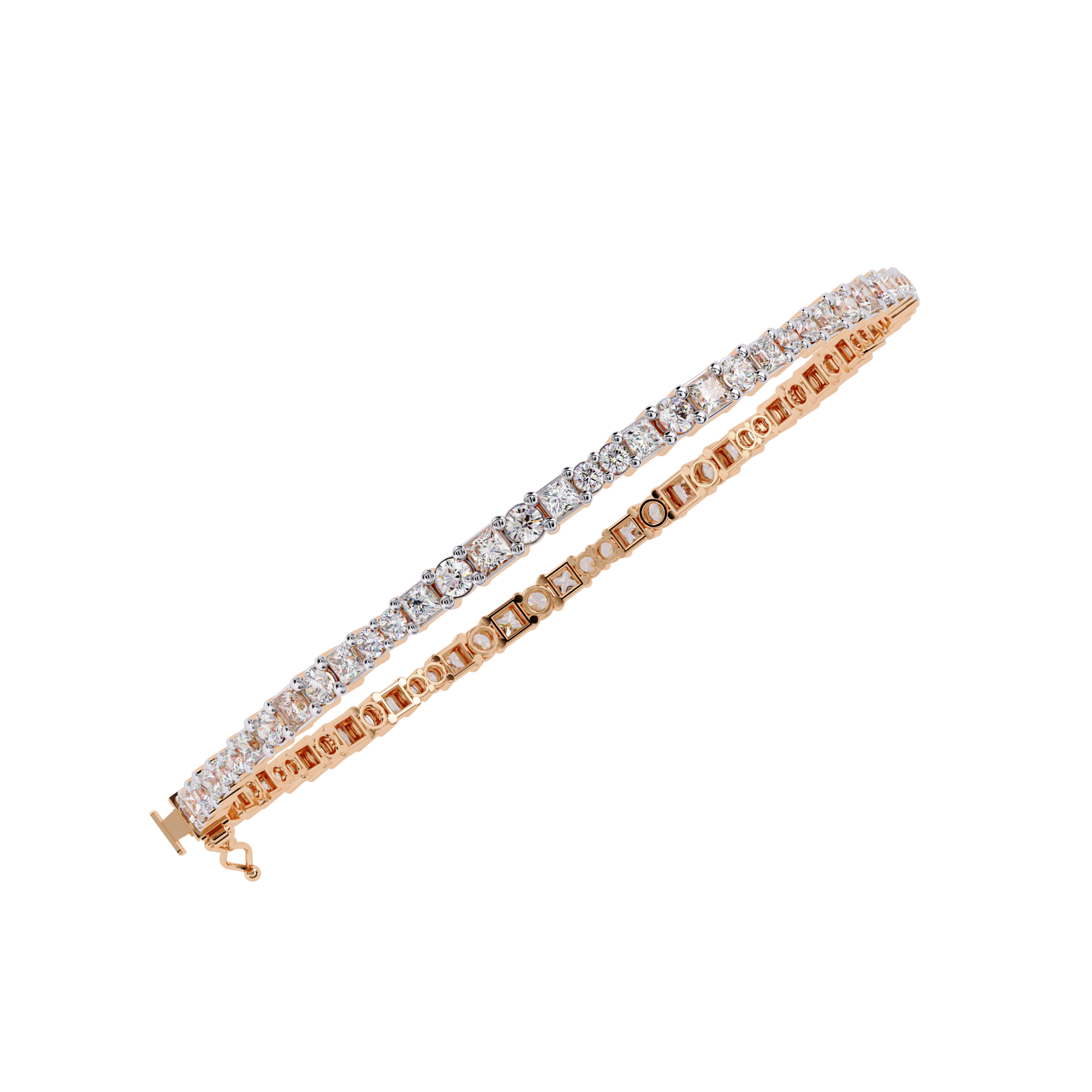 Princess Cut Tennis Bracelet