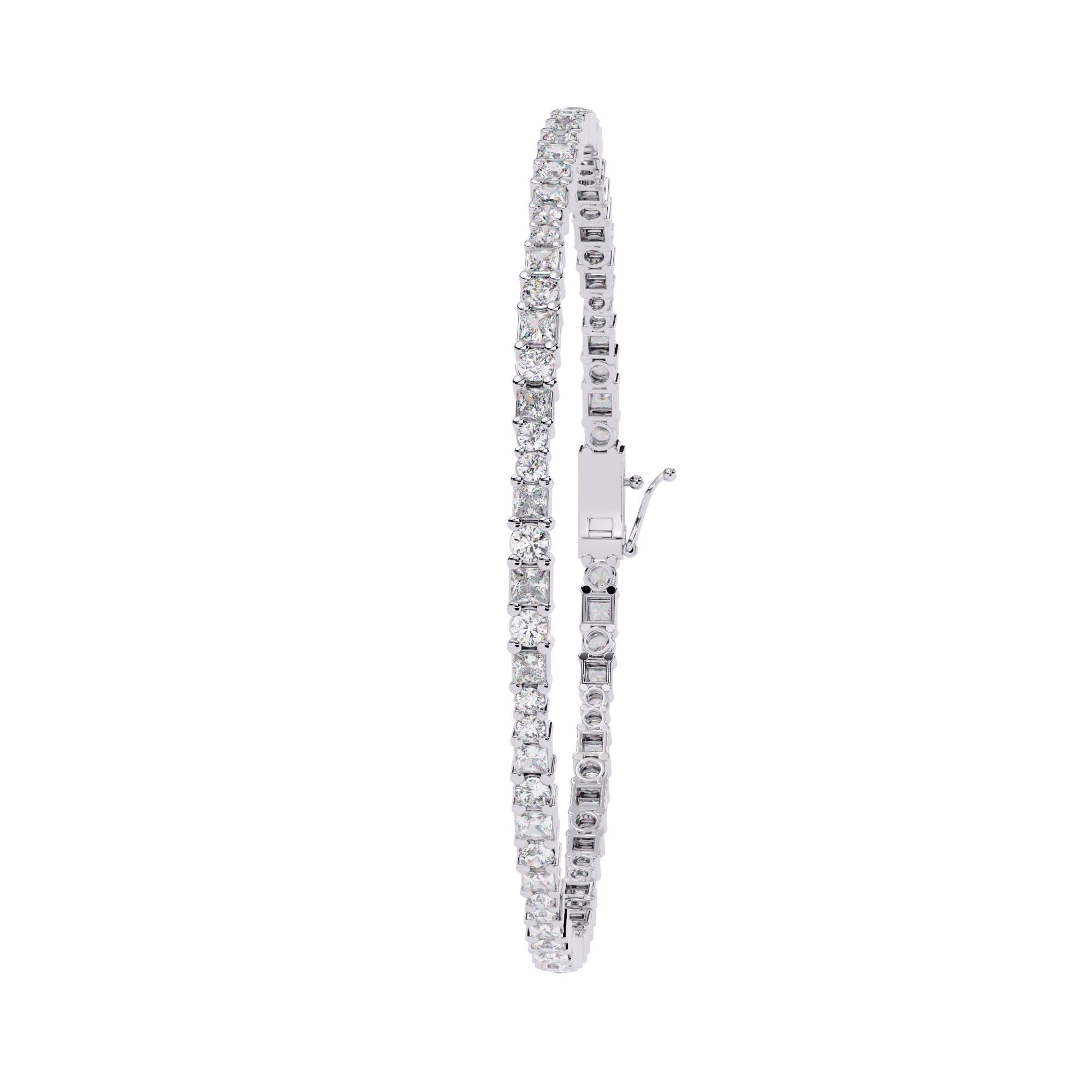 Princess Cut Tennis Bracelet