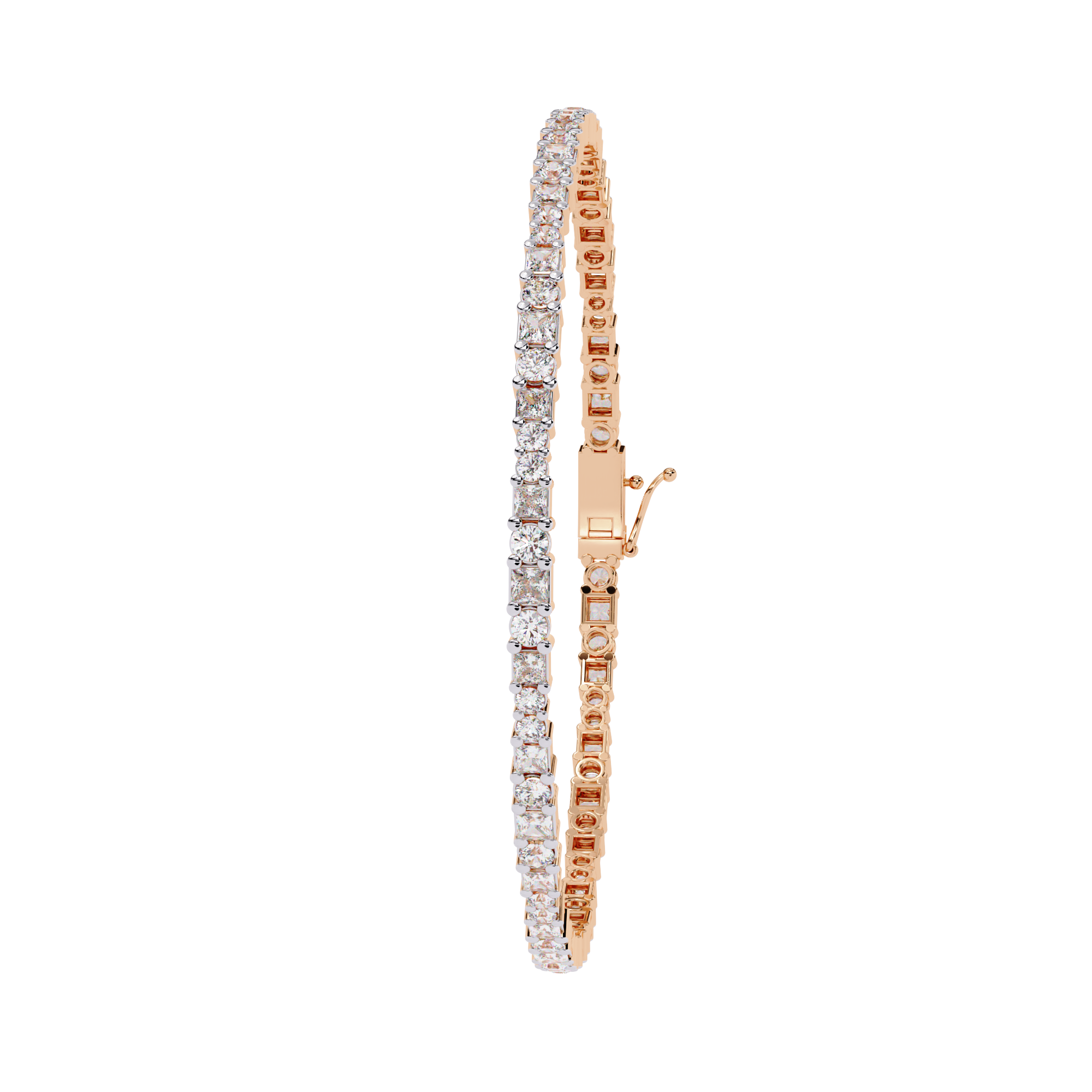 Princess Cut Tennis Bracelet
