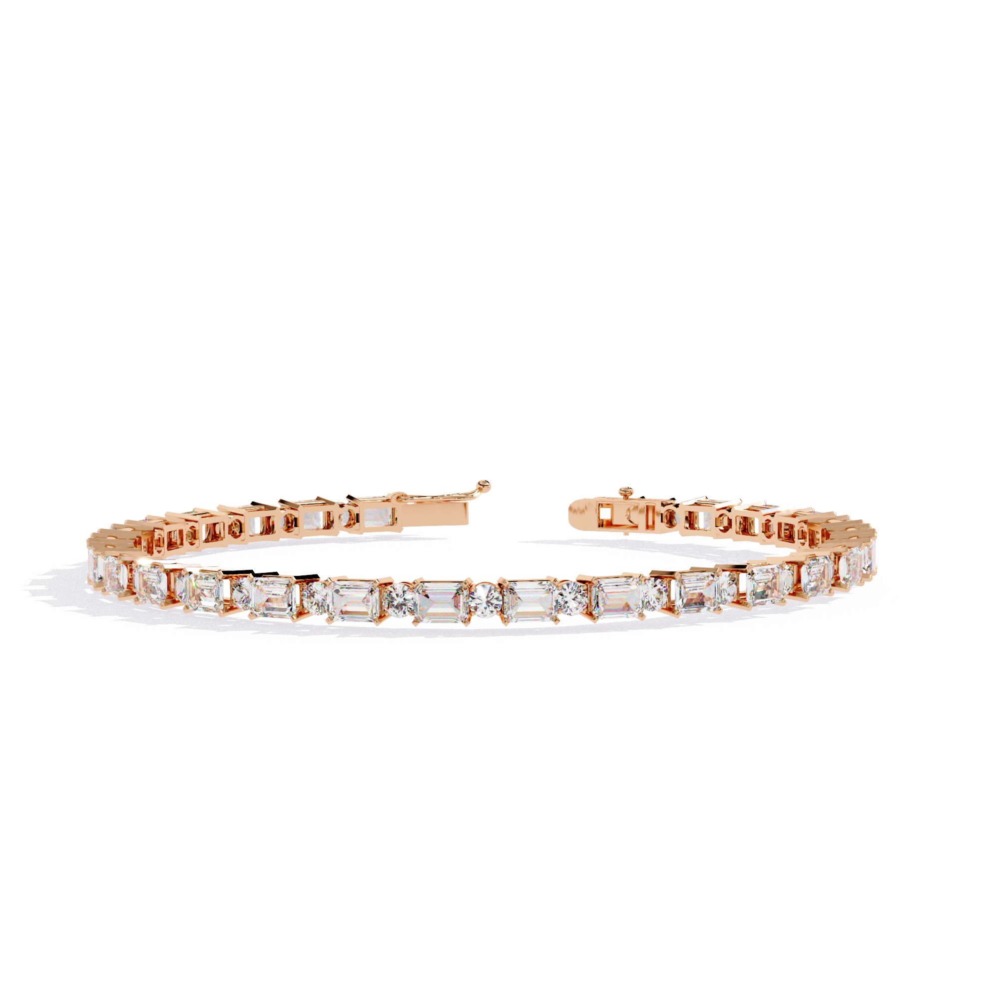 Mixed-Cut Link Bracelet
