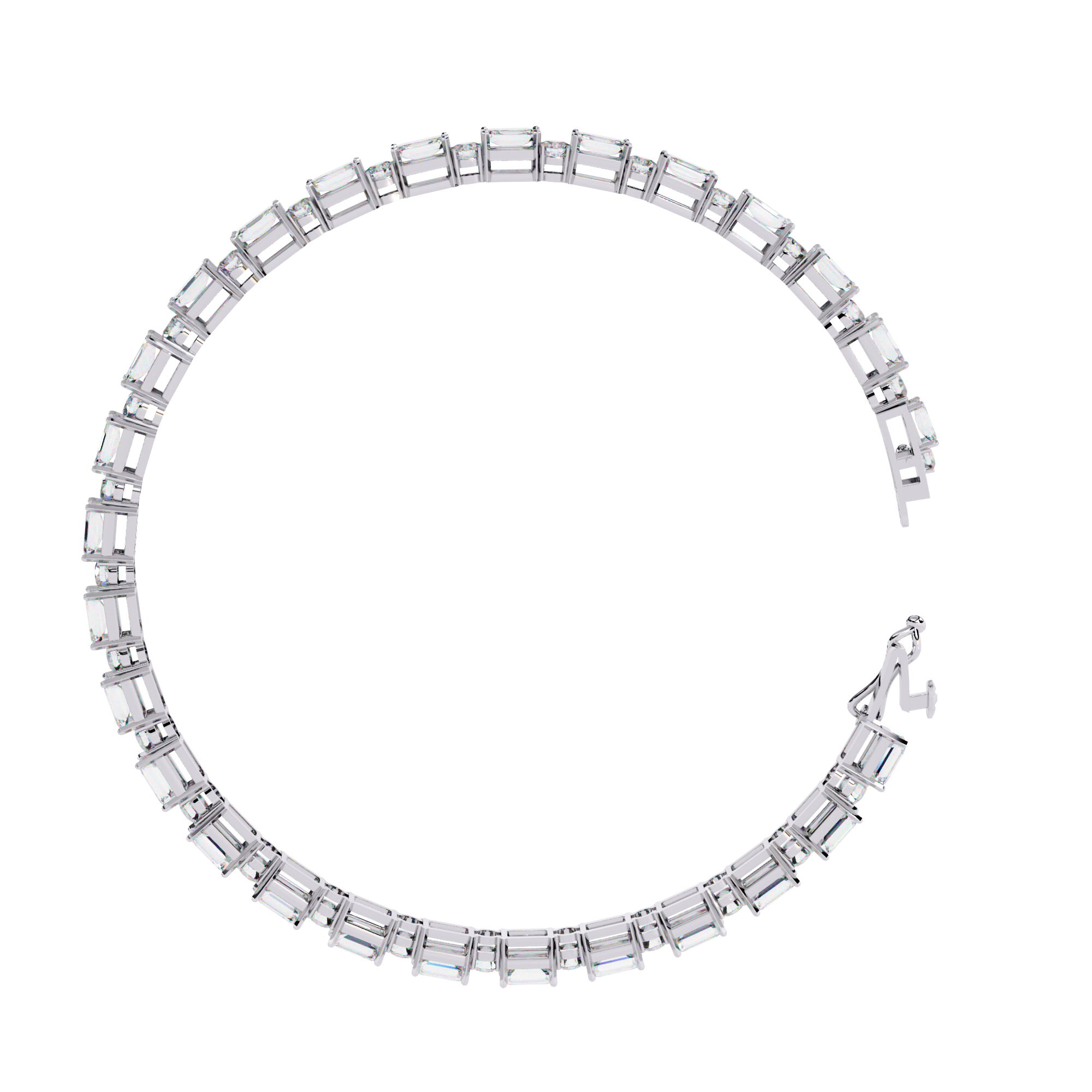 Mixed-Cut Link Bracelet