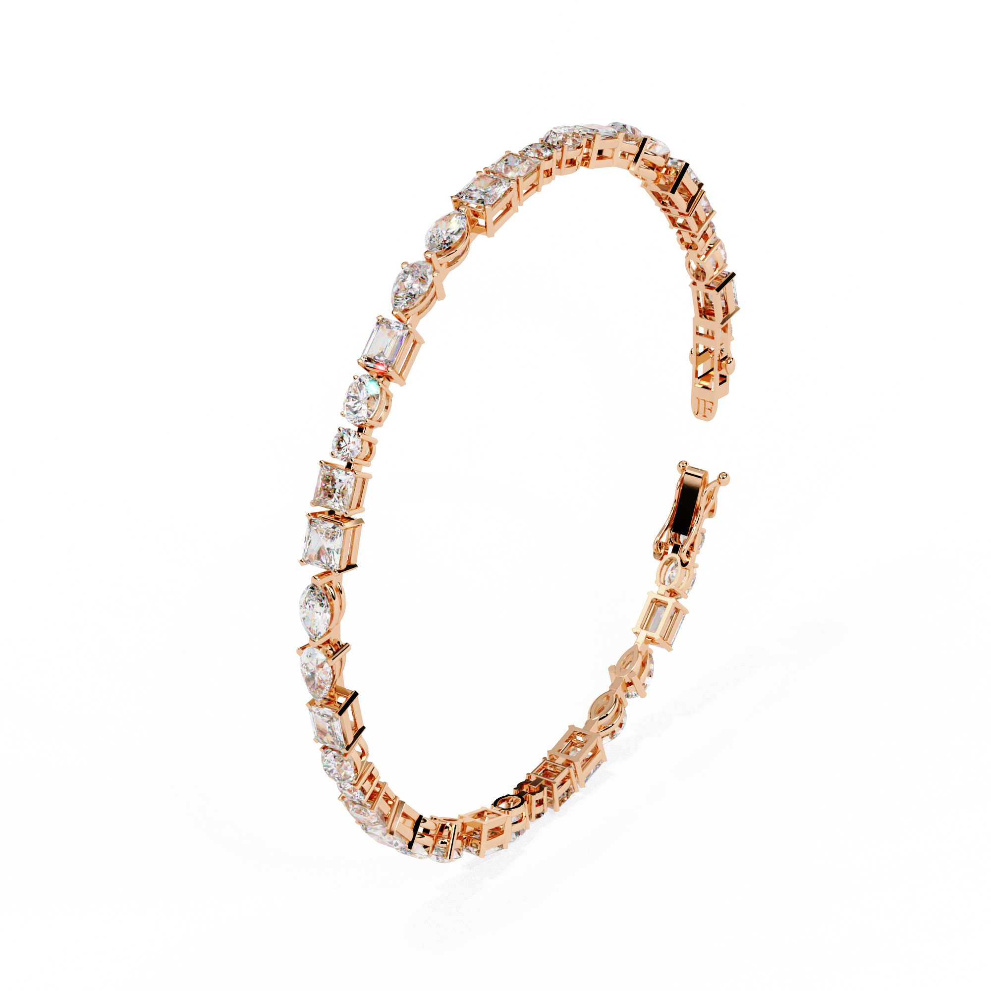 Multi-Shape Tennis Bracelet