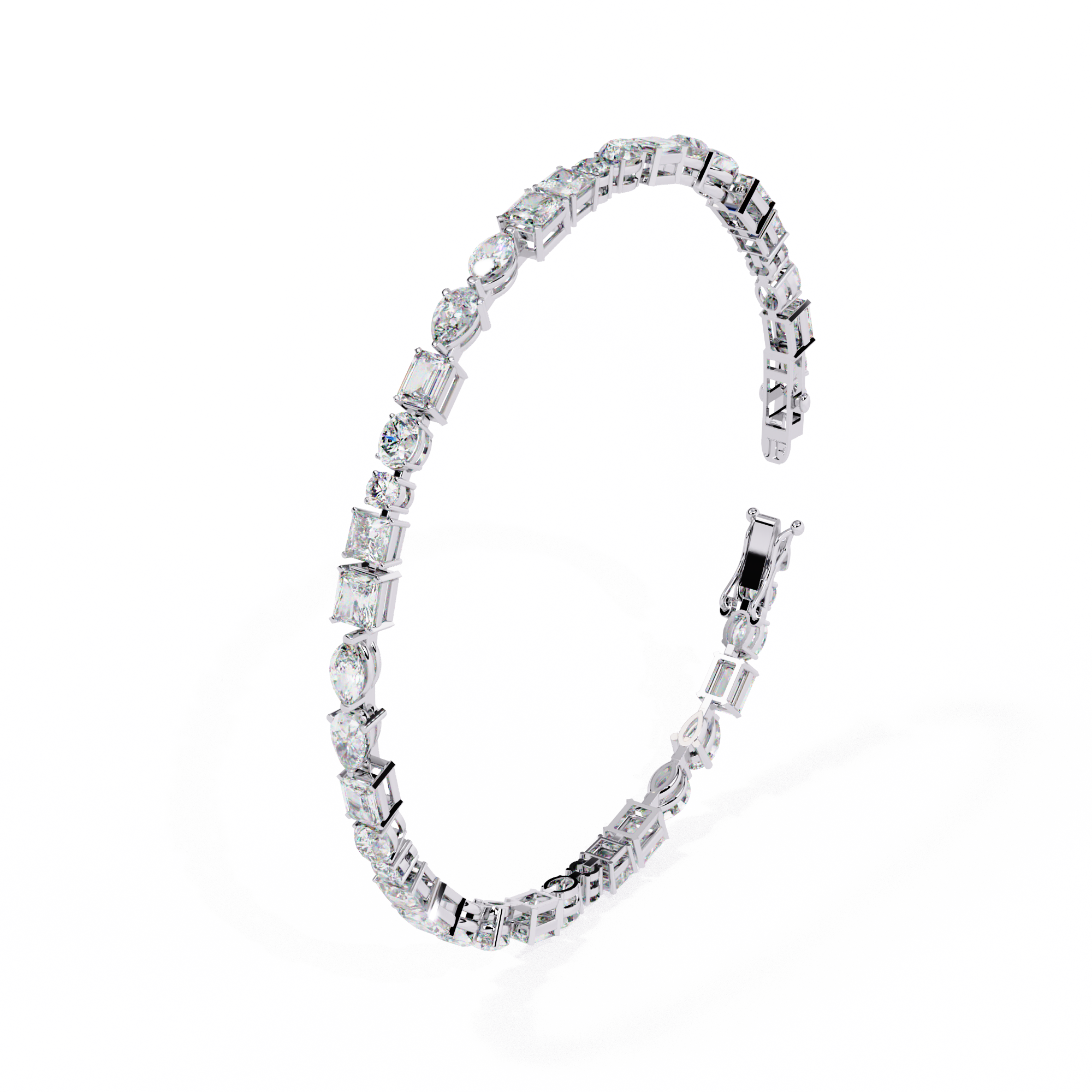 Multi-Shape Tennis Bracelet