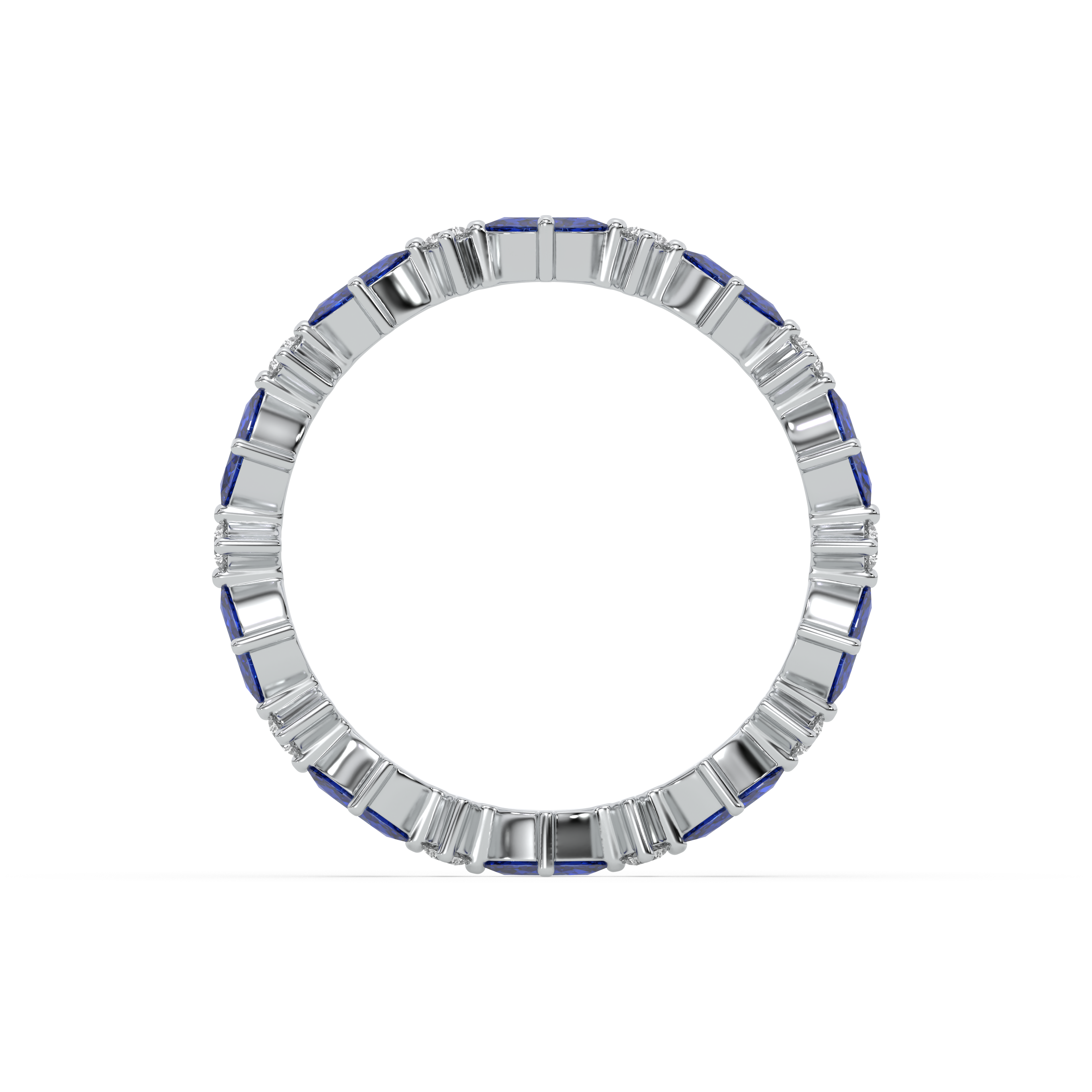 Blue Sapphire Eternity Ring