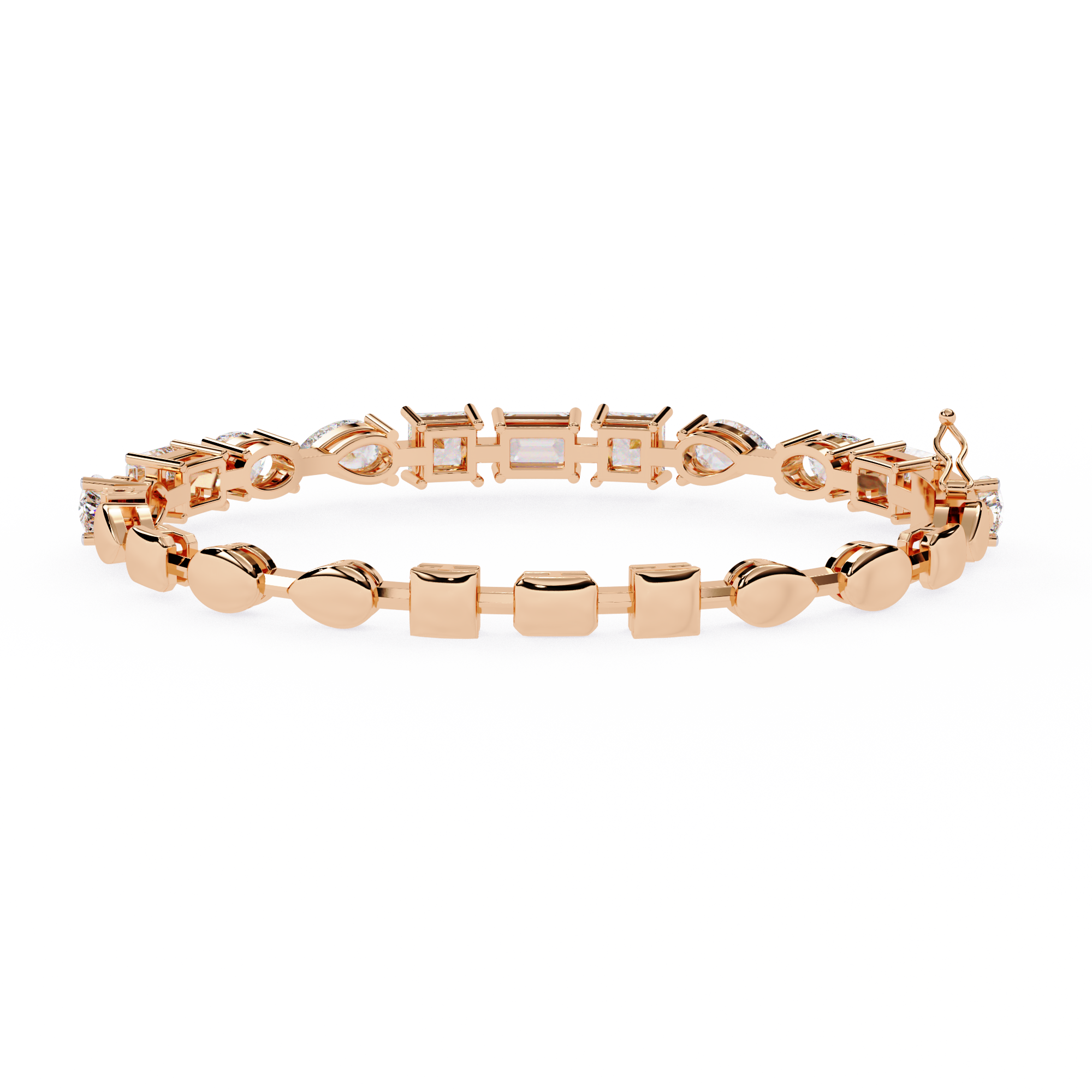 Multi-Shape Statement Bracelet