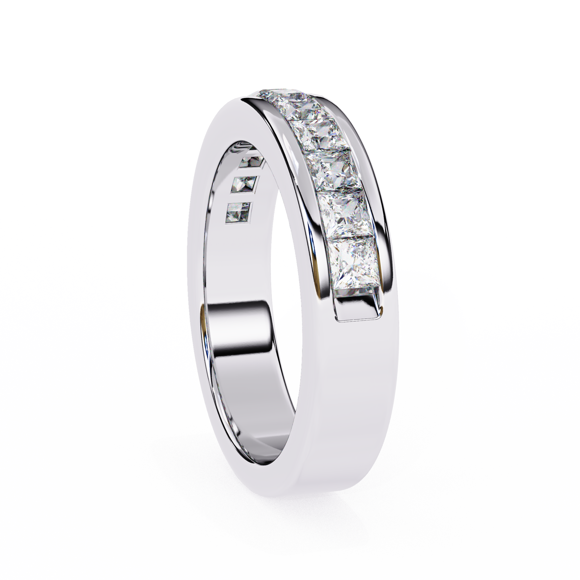 Princess Cut Lab Grown Diamond Eternity Band