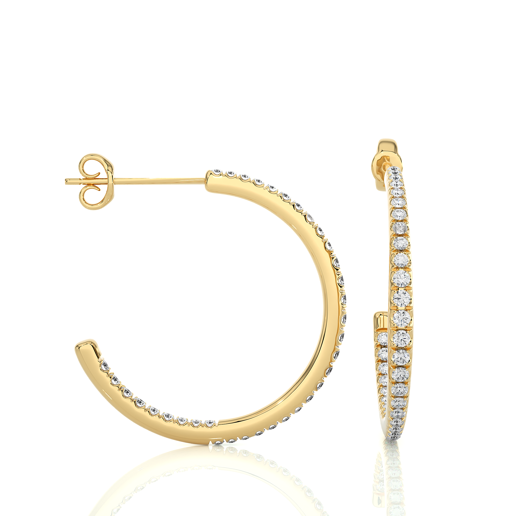 Hypnotic Half-Hoop Studs