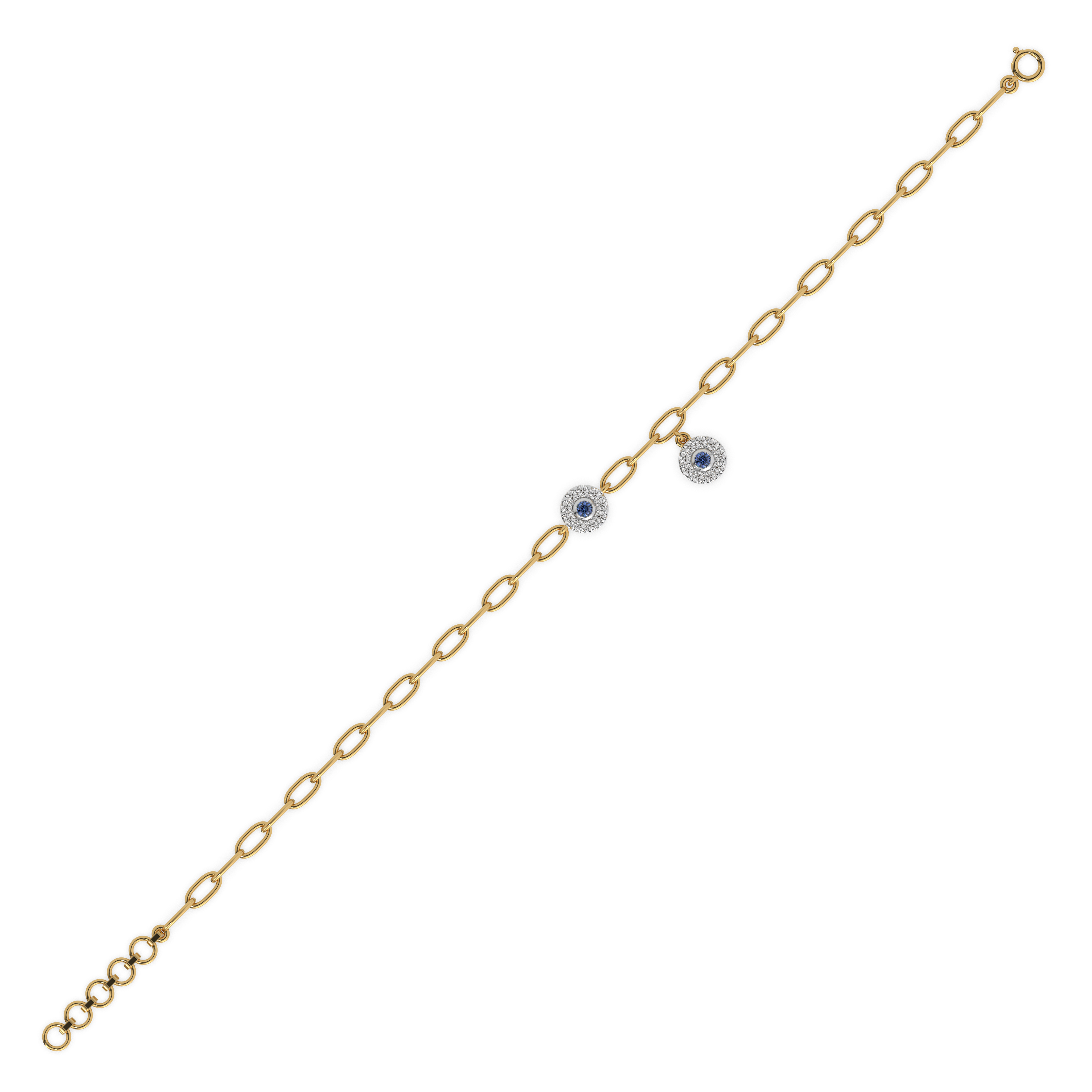 Eternal Glow Lab Grown Diamond Charm Bracelet
