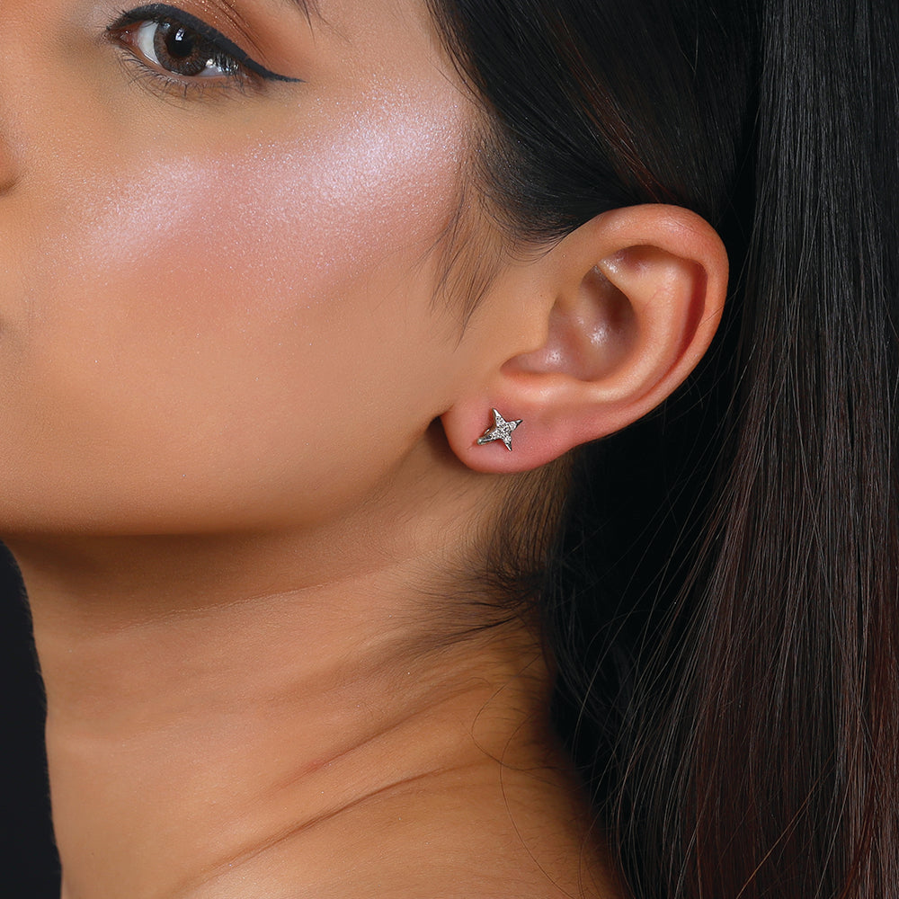 Galaxy Charm Ear Jacket - Lab Grown Diamond Earrings