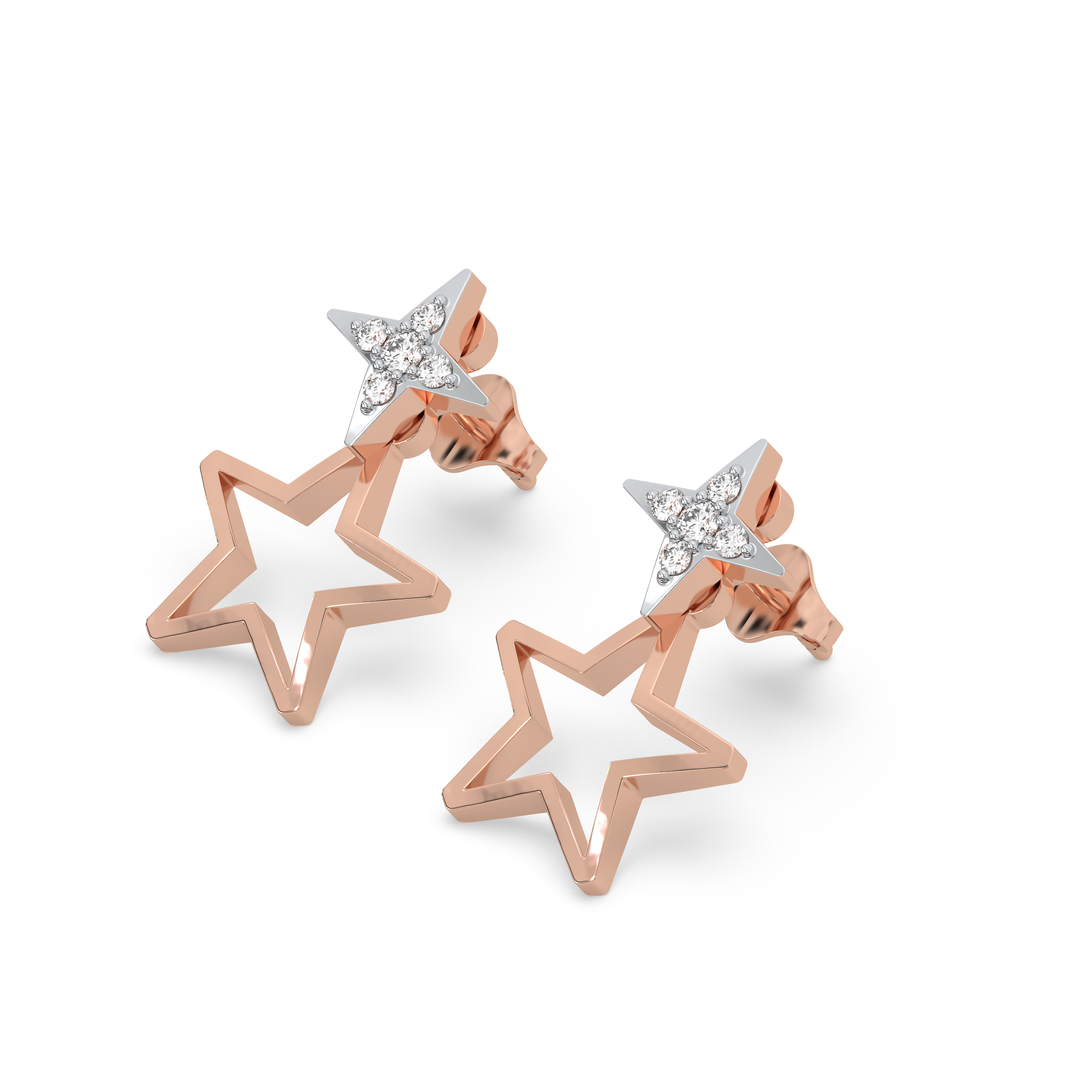 Galaxy Charm Ear Jacket - Lab Grown Diamond Earrings