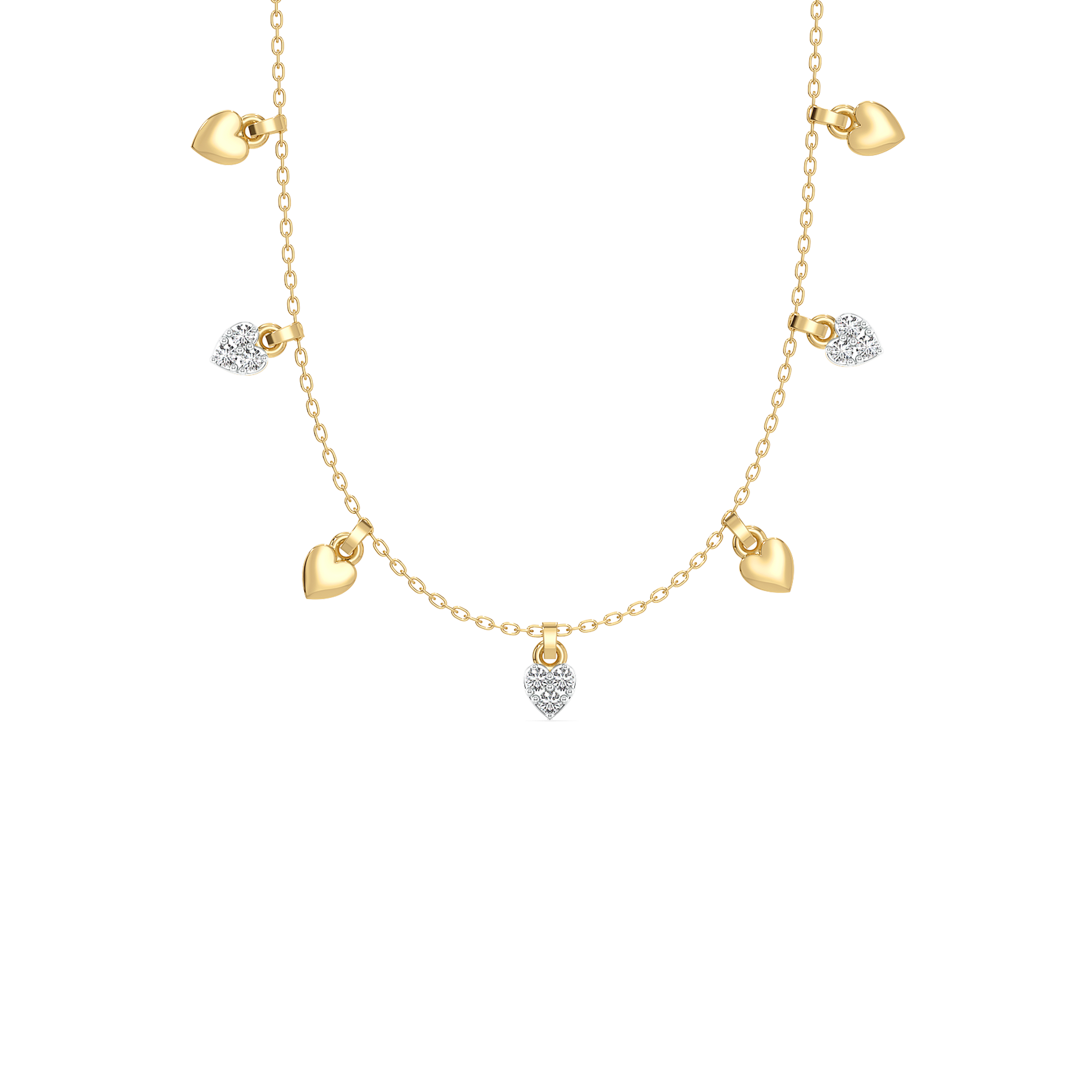 Beating Heart Charm Necklace