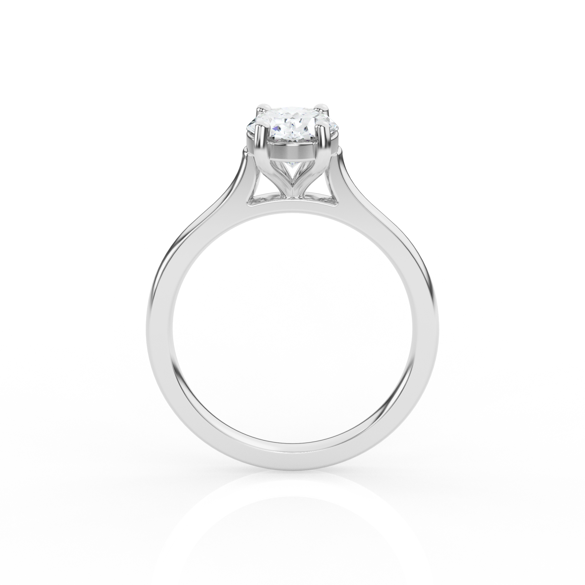 Oval Solitaire Lab-Grown Diamond Ring
