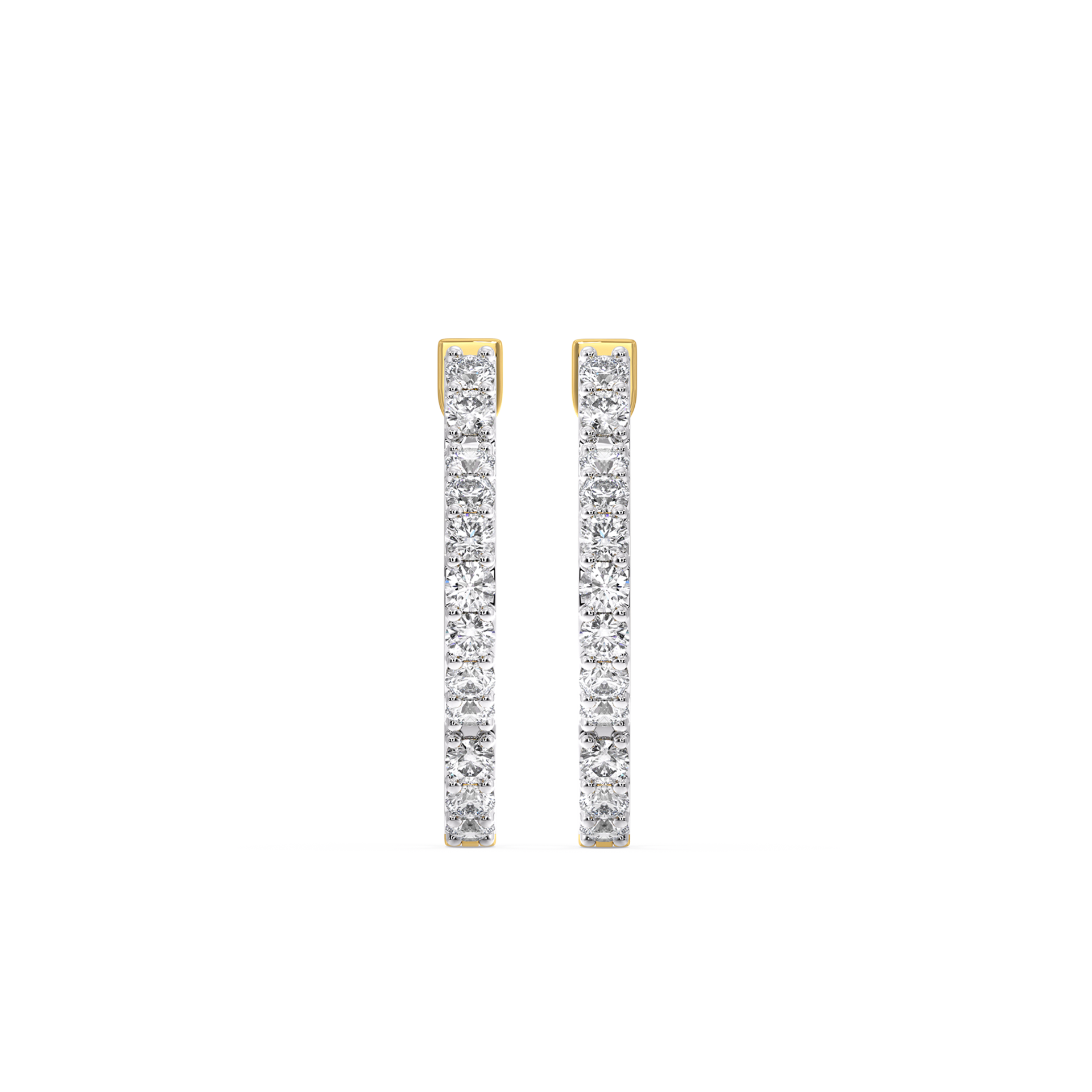 Lucky Clover Huggies - Lab Grown Diamond Earrings