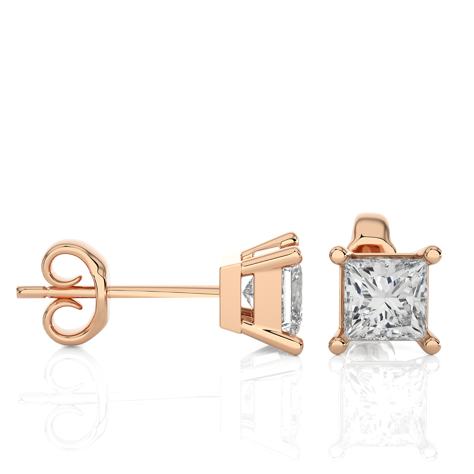 The Princess-Cut Tiffany Studs