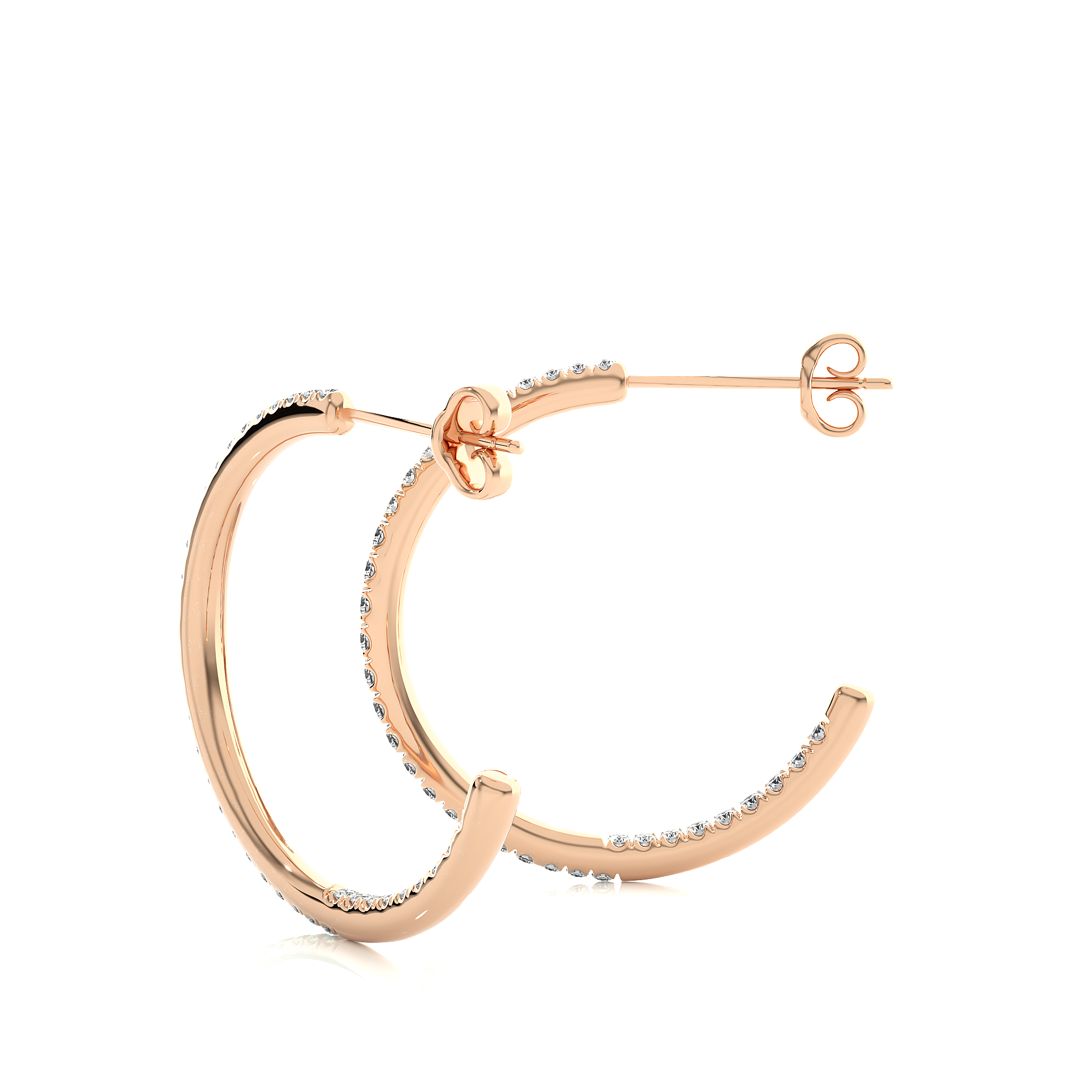Hypnotic Half-Hoop Studs