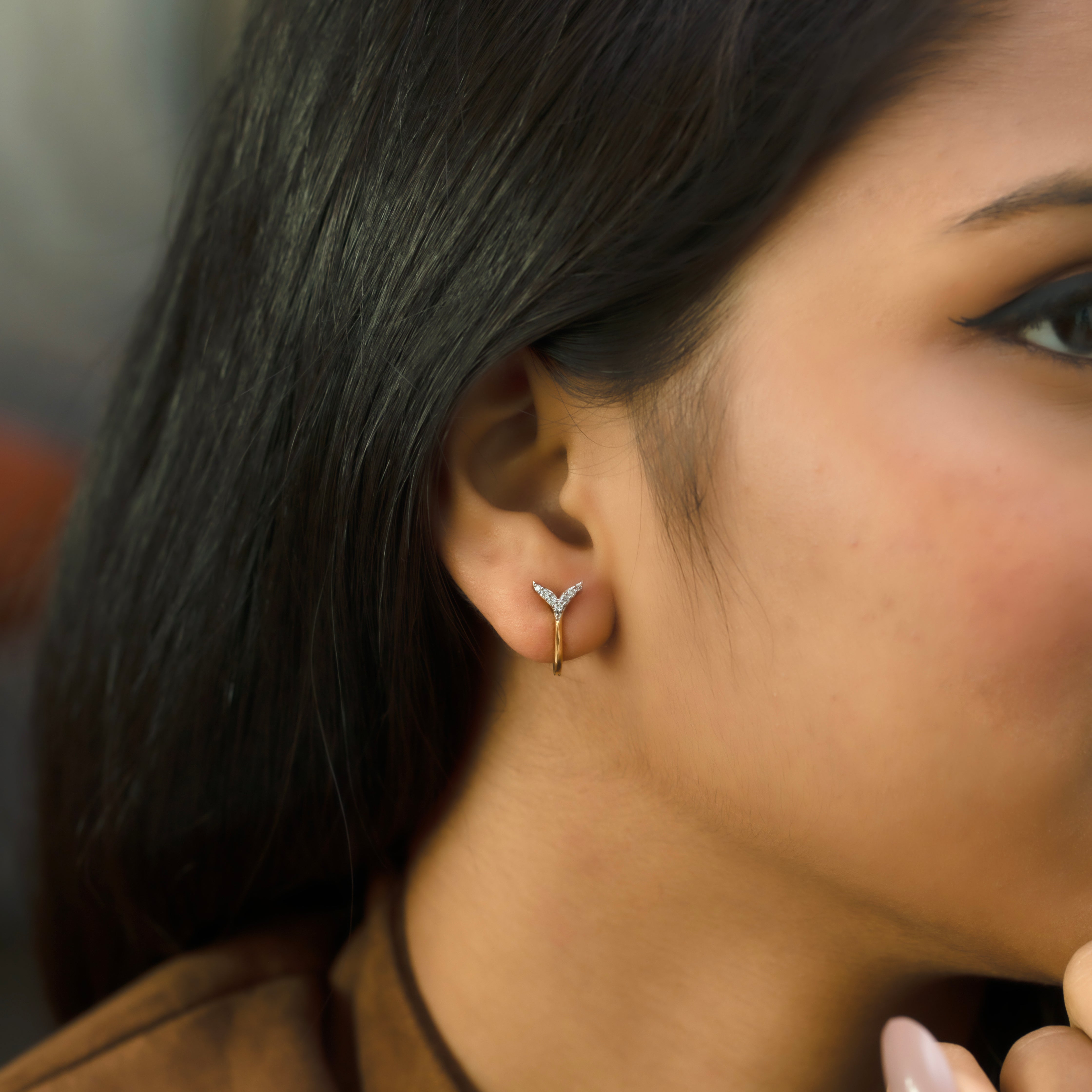 Siren Embrace Huggies - Lab Grown Diamond Earrings