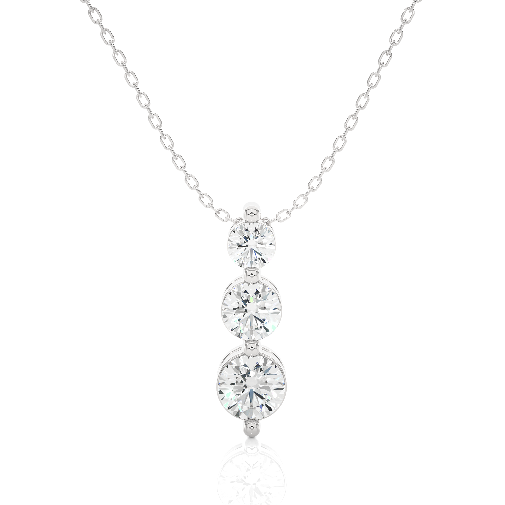 The Tri-Circular Eternity Pendant With Chain