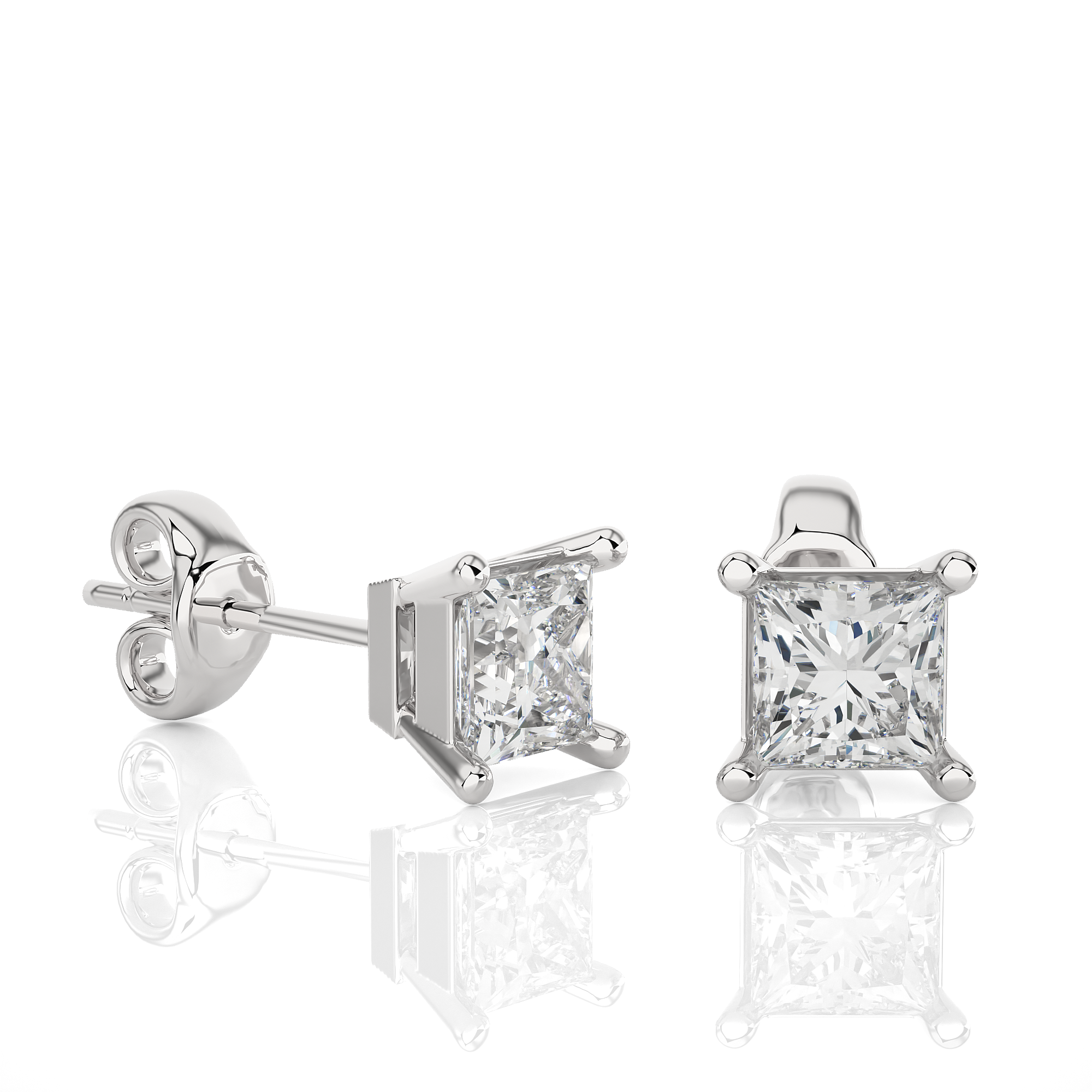 The Princess-Cut Tiffany Studs