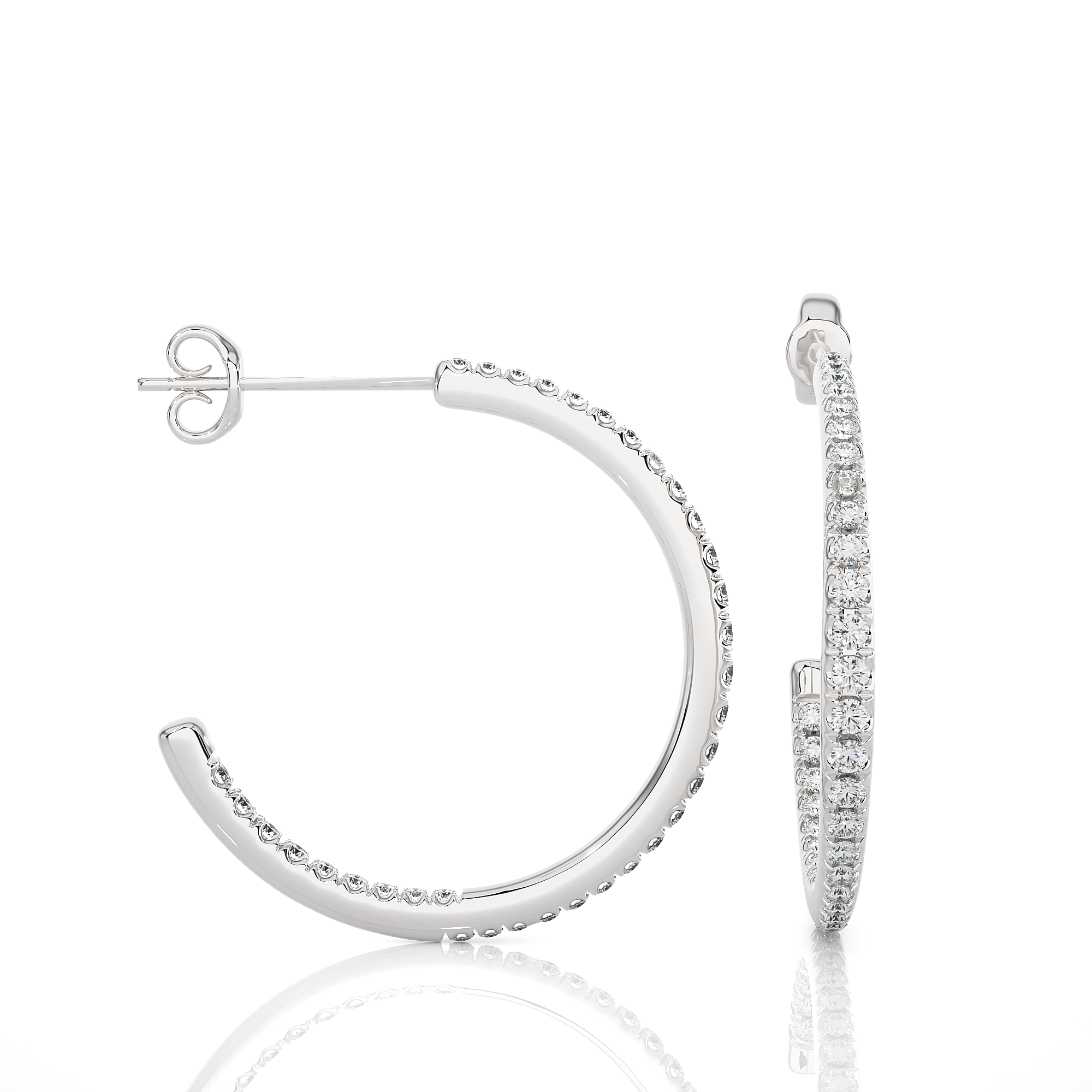 Hypnotic Half-Hoop Studs