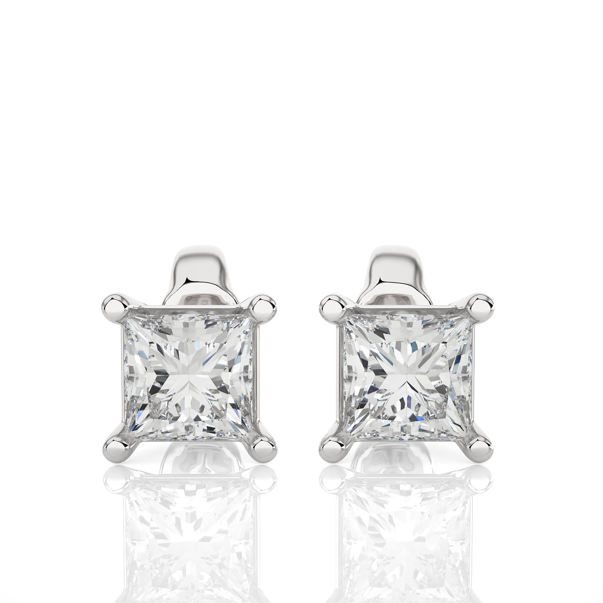 The Princess-Cut Tiffany Studs