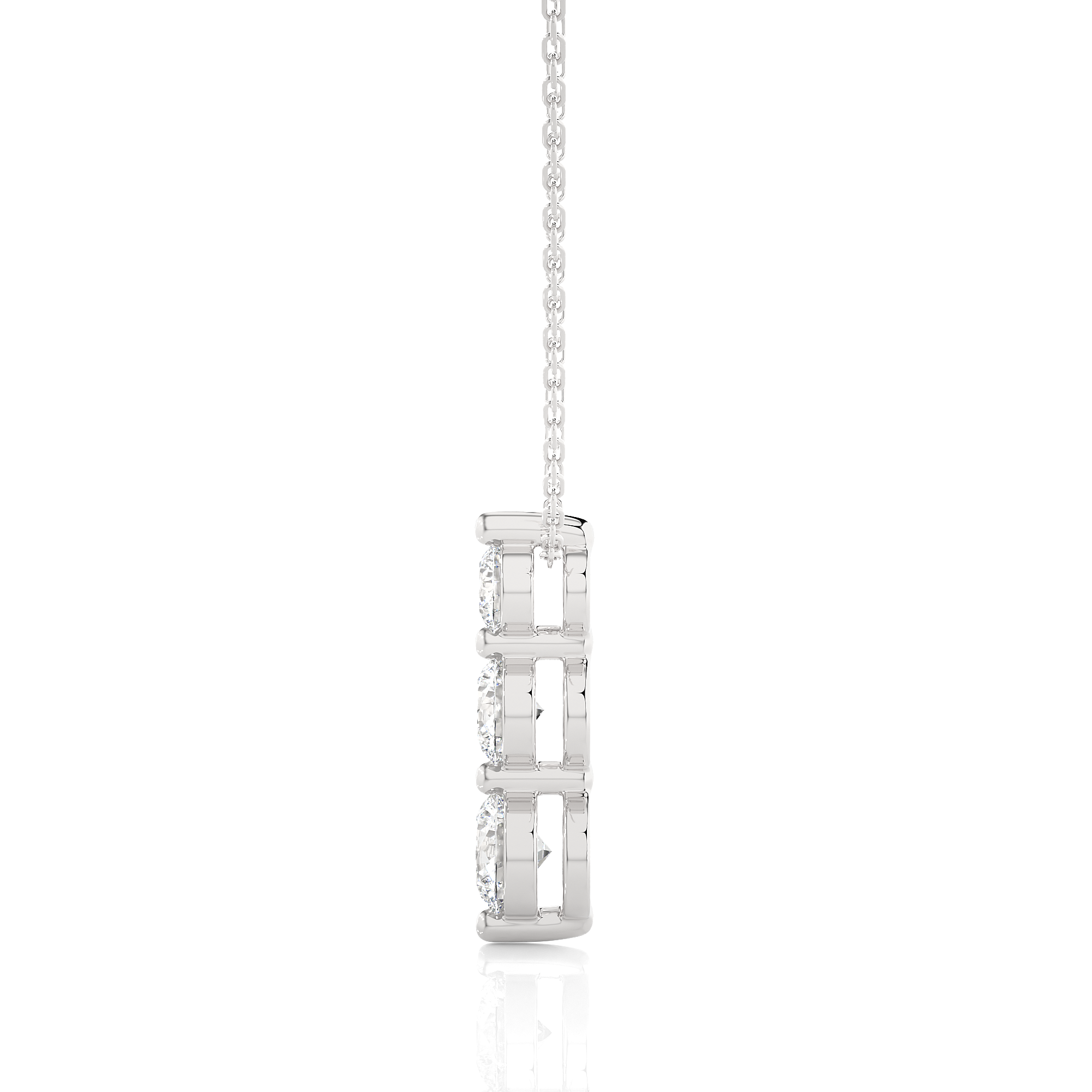 The Tri-Circular Eternity Pendant With Chain
