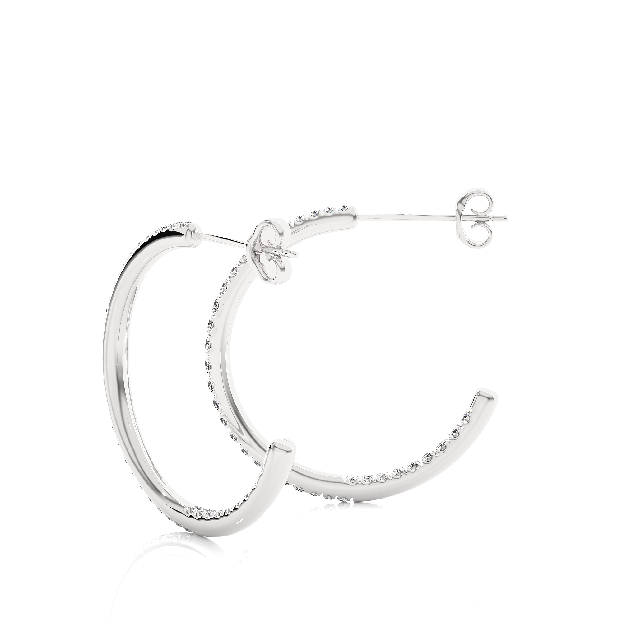 Hypnotic Half-Hoop Studs