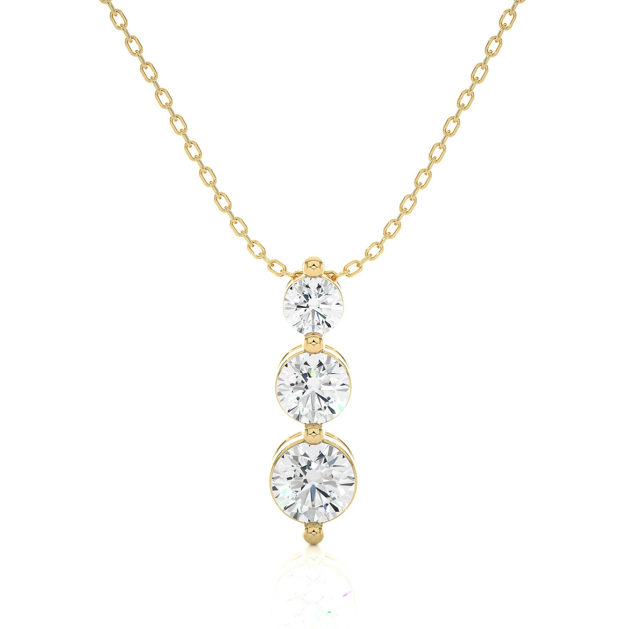 The Tri-Circular Eternity Pendant With Chain